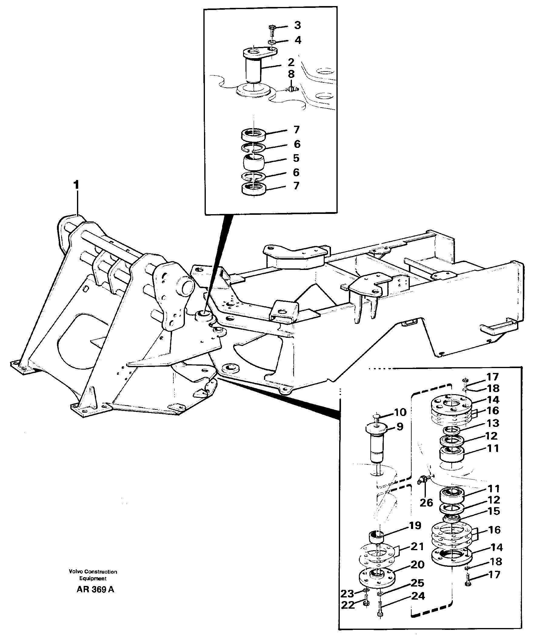 Frame link — volvo parts diagram