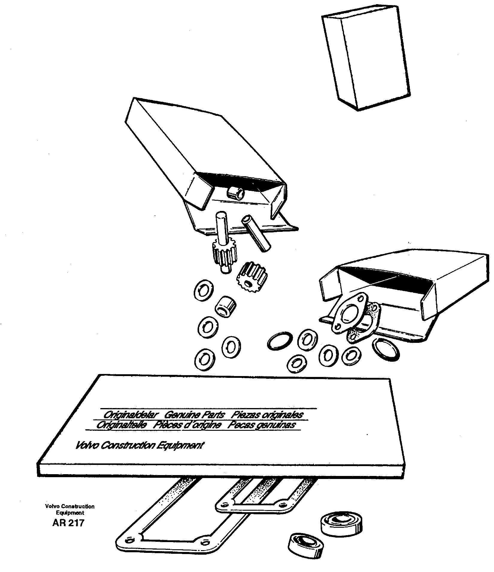 Repair kits for engine — volvo parts diagram