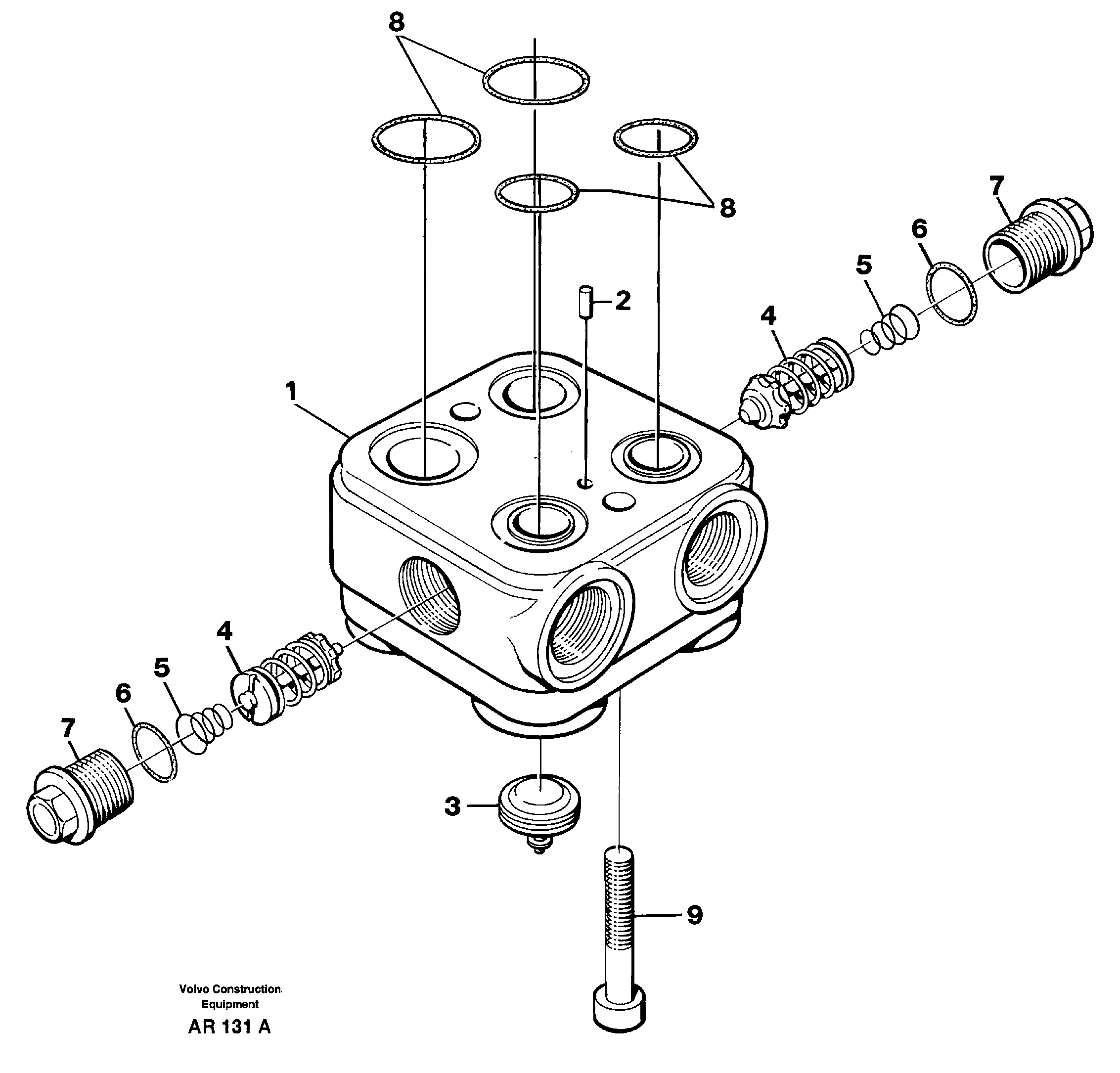 Valve housing — volvo parts diagram