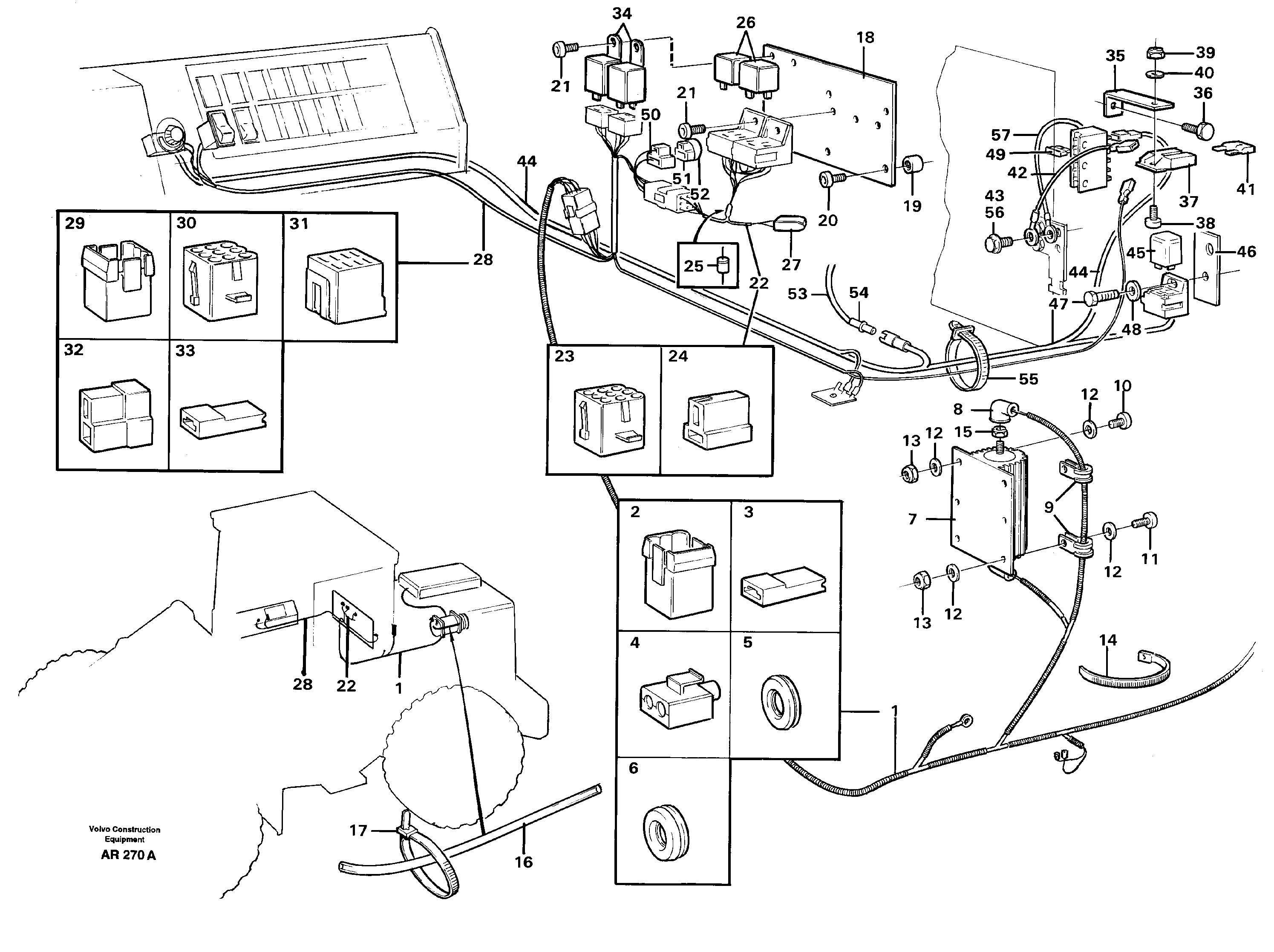 Electrical system: air conditioning  92161, 93674 — volvo parts diagram
