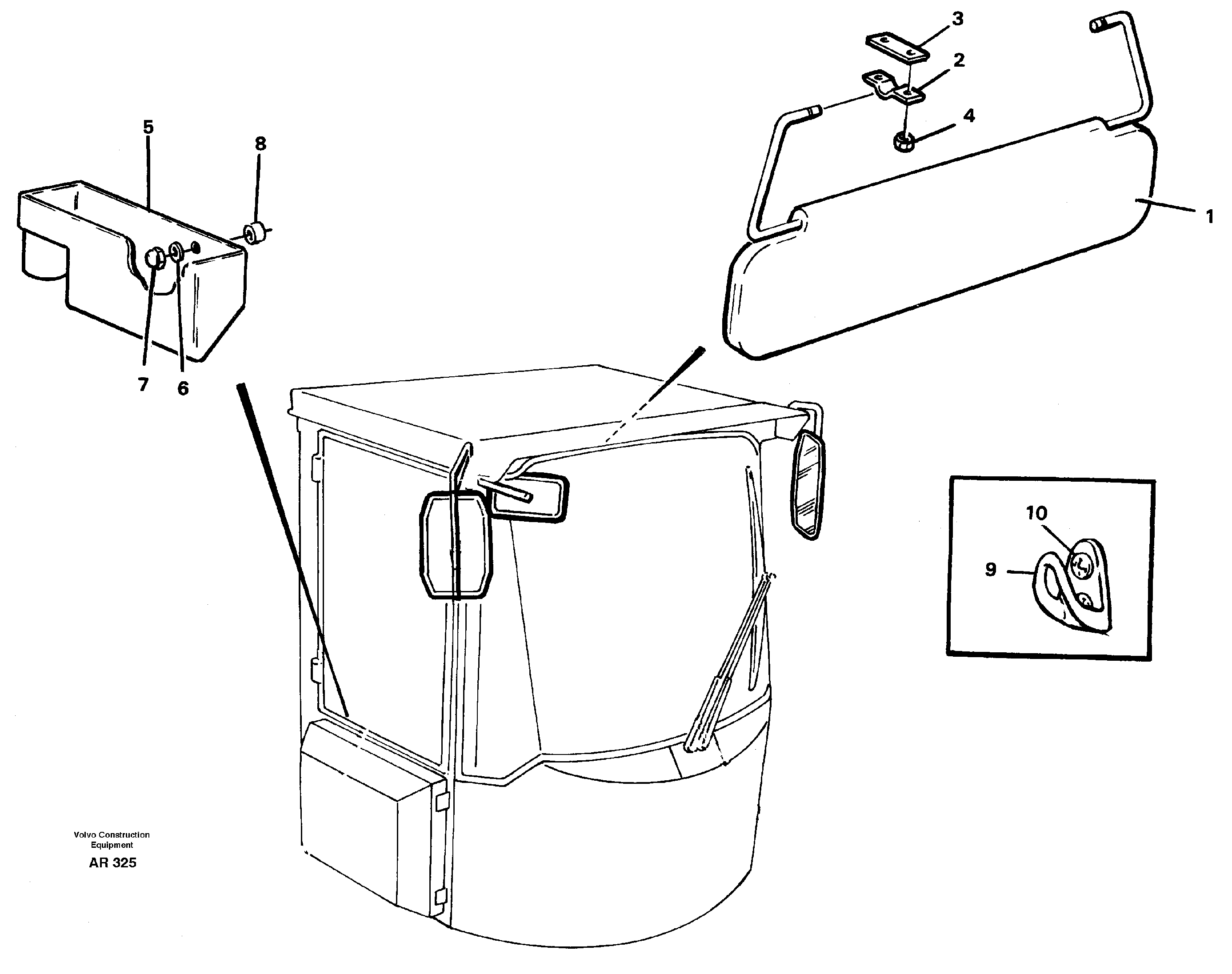 Interior components — volvo parts diagram