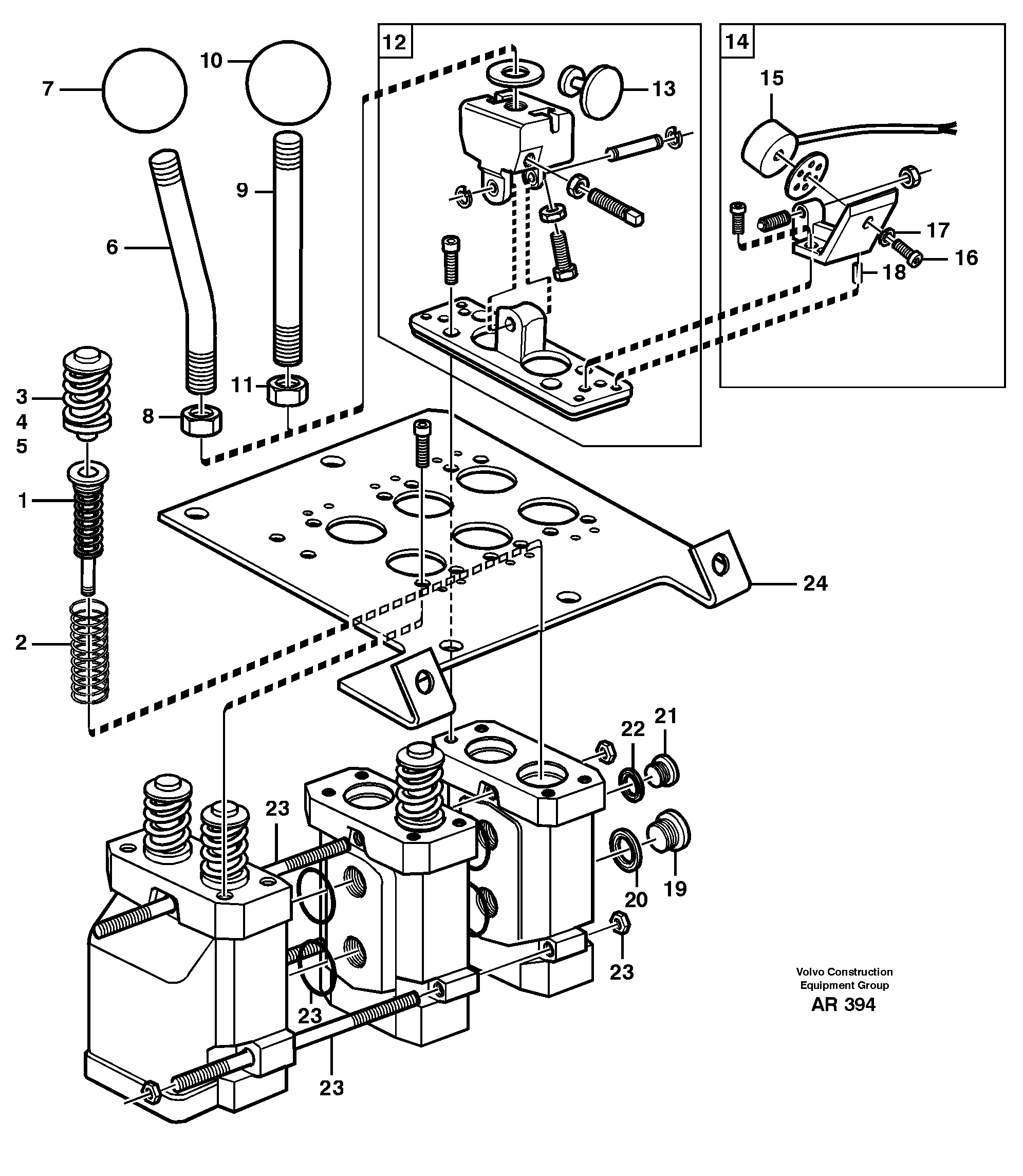 Servo valve  33747 — volvo parts diagram