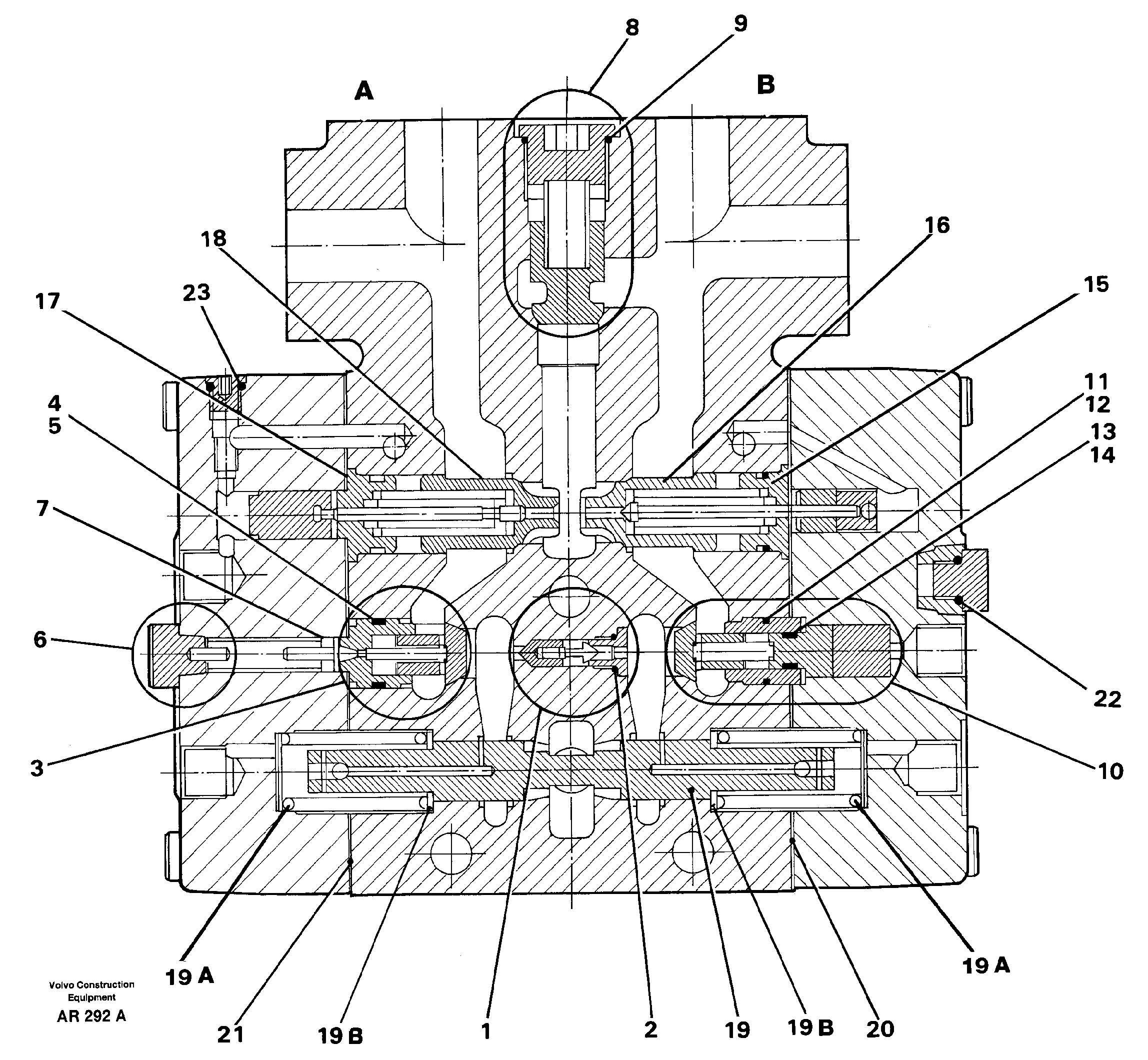 Valve section Lift — volvo parts diagram