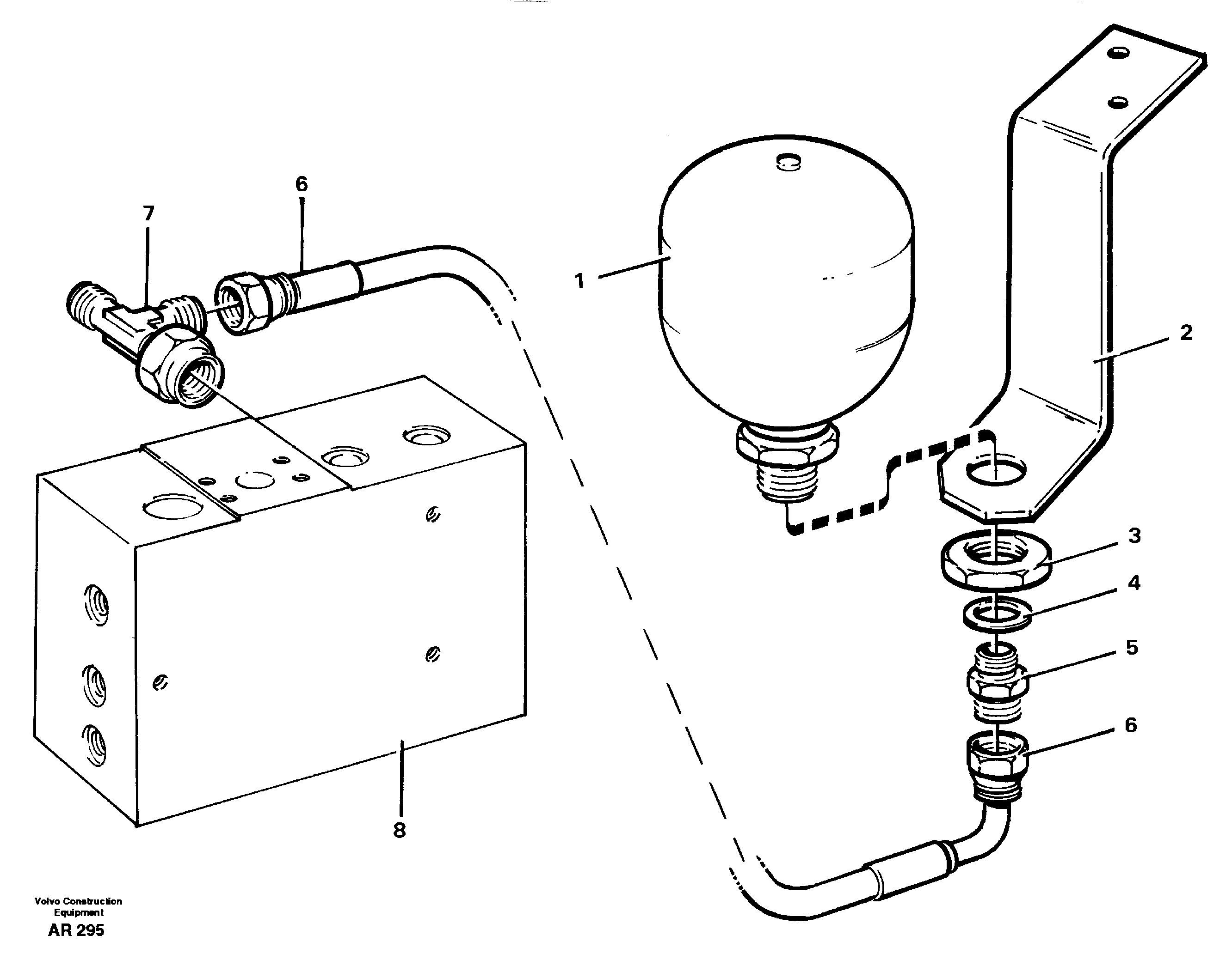 Boom lowering system  STD — volvo parts diagram