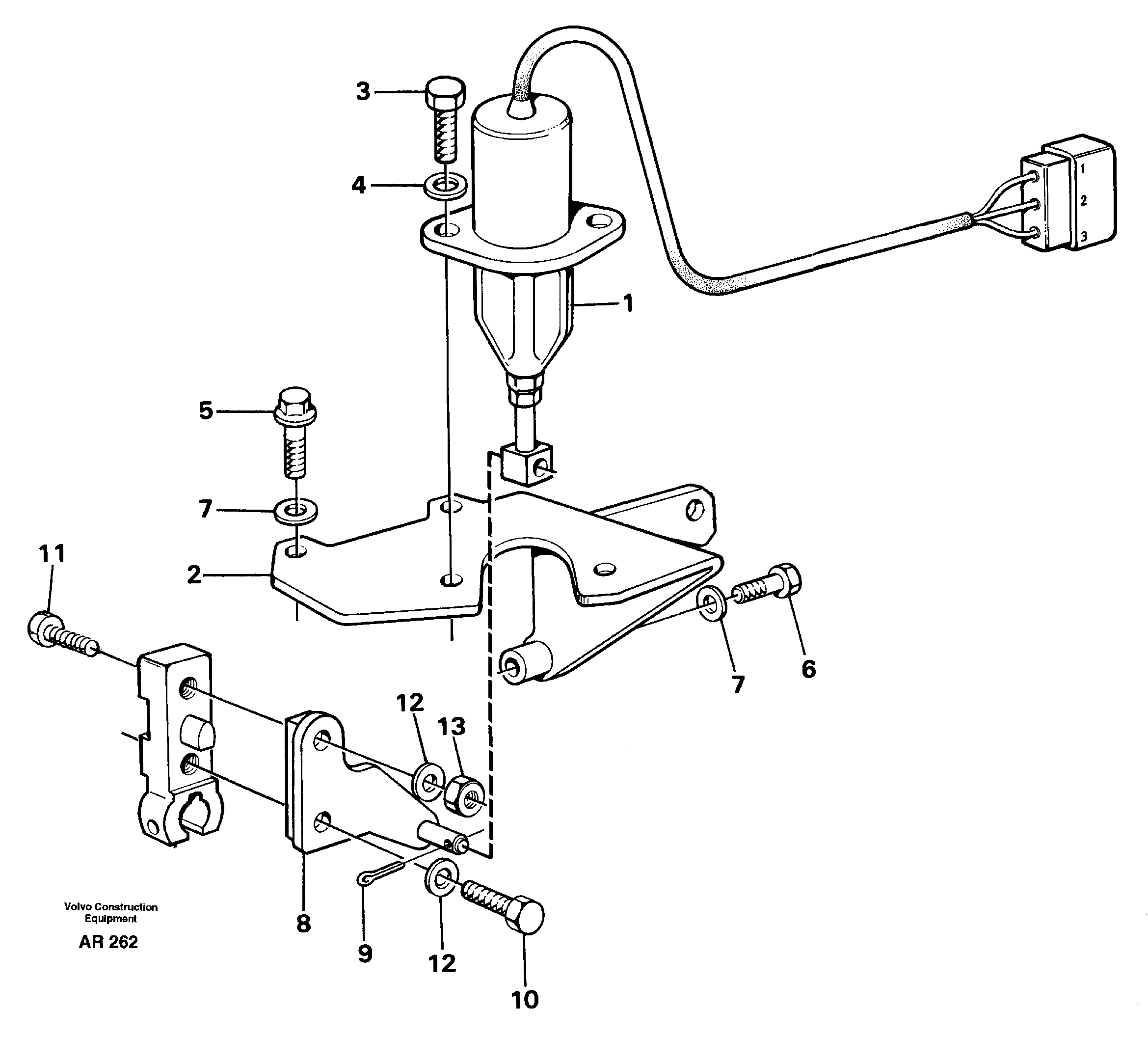 Stop control  TD 40 KAE — volvo parts diagram