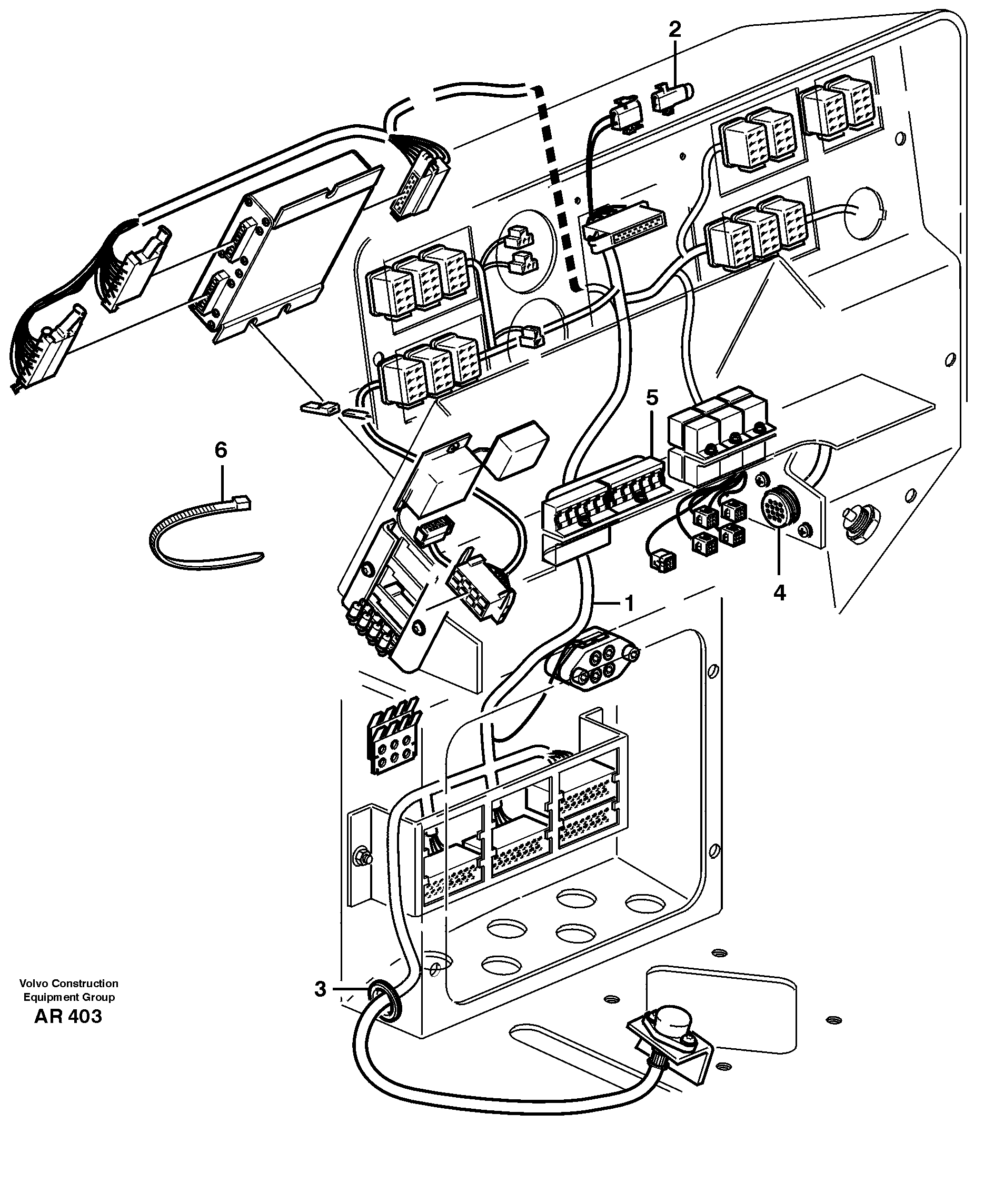 Electrical distribut.unitand cable harness  33748 — volvo parts diagram