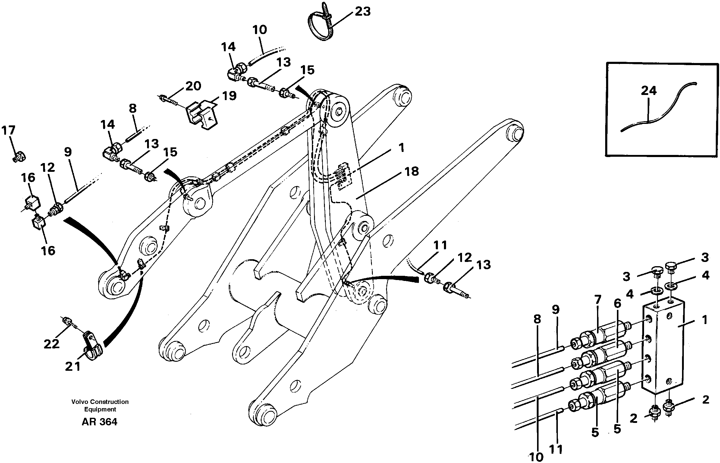 Distribution block, B3.  92752 — volvo parts diagram