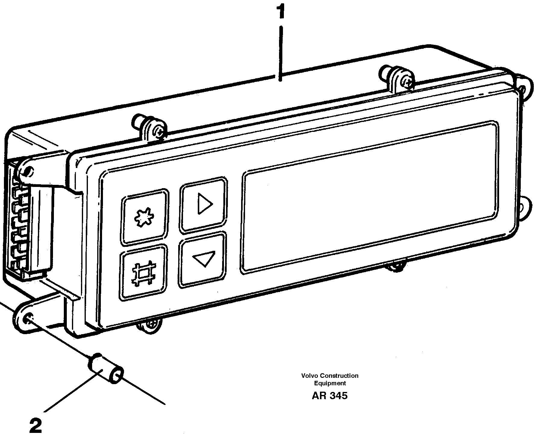 Display panel  92467 — volvo parts diagram