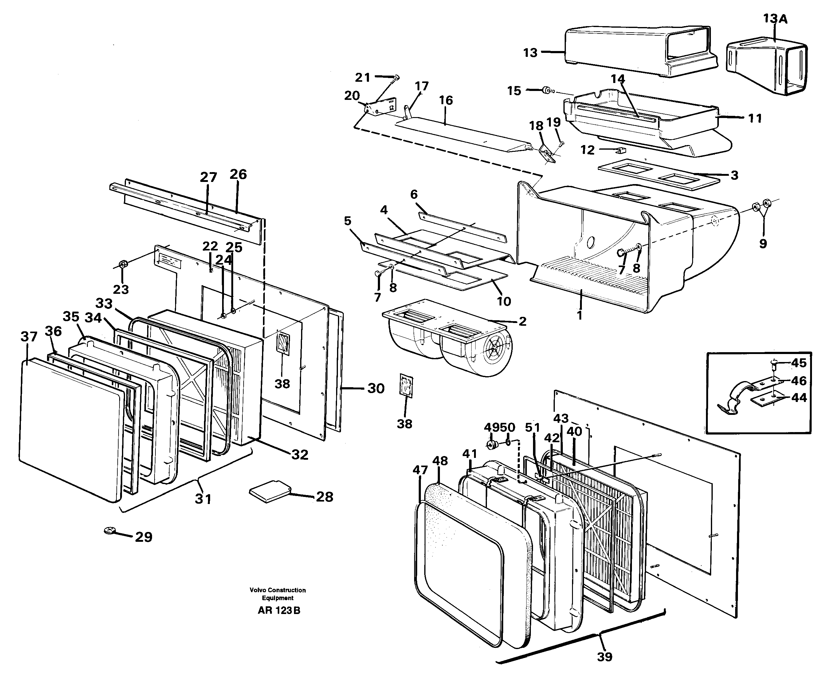 Air filter — volvo parts diagram