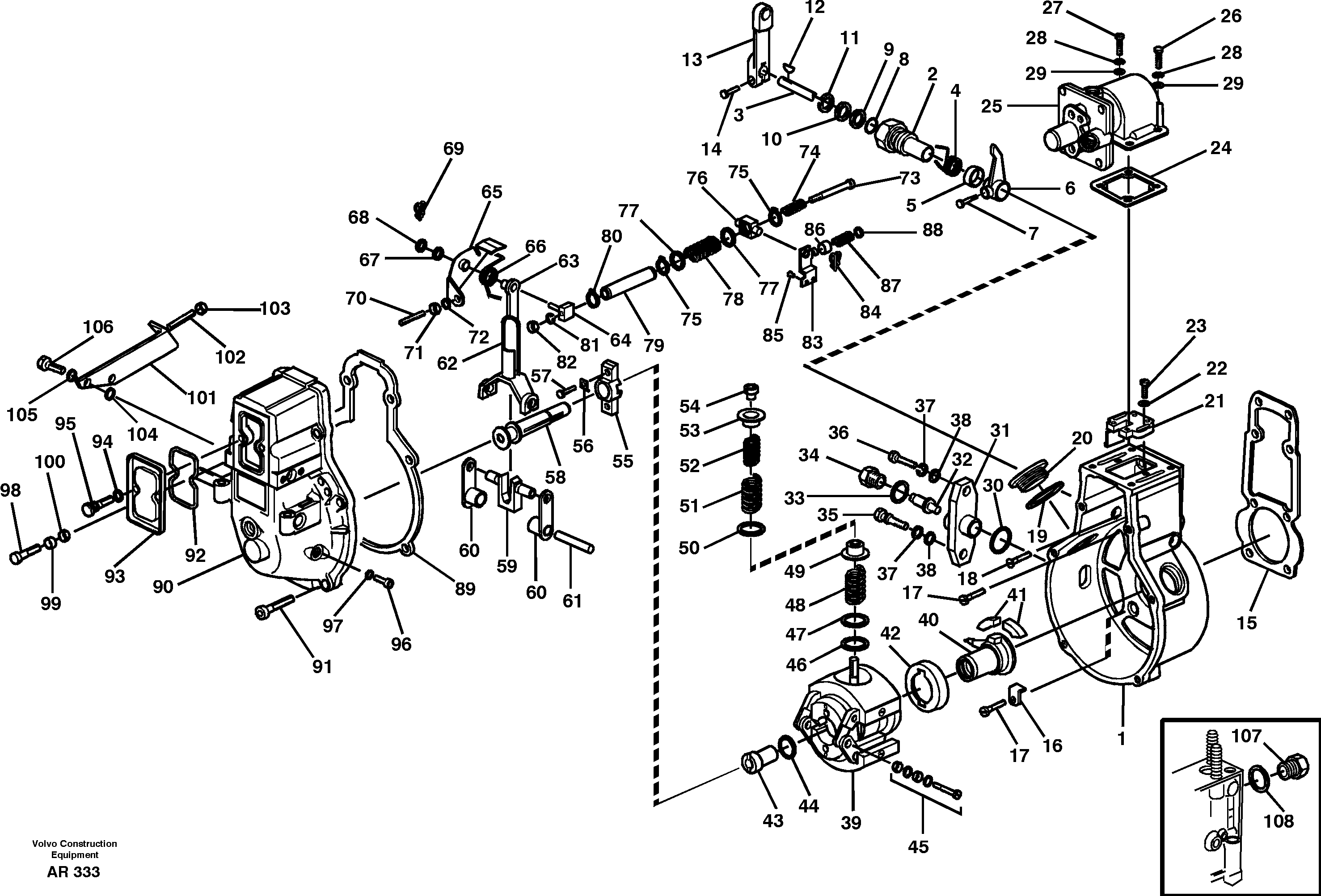 Centrifugal governor — volvo parts diagram