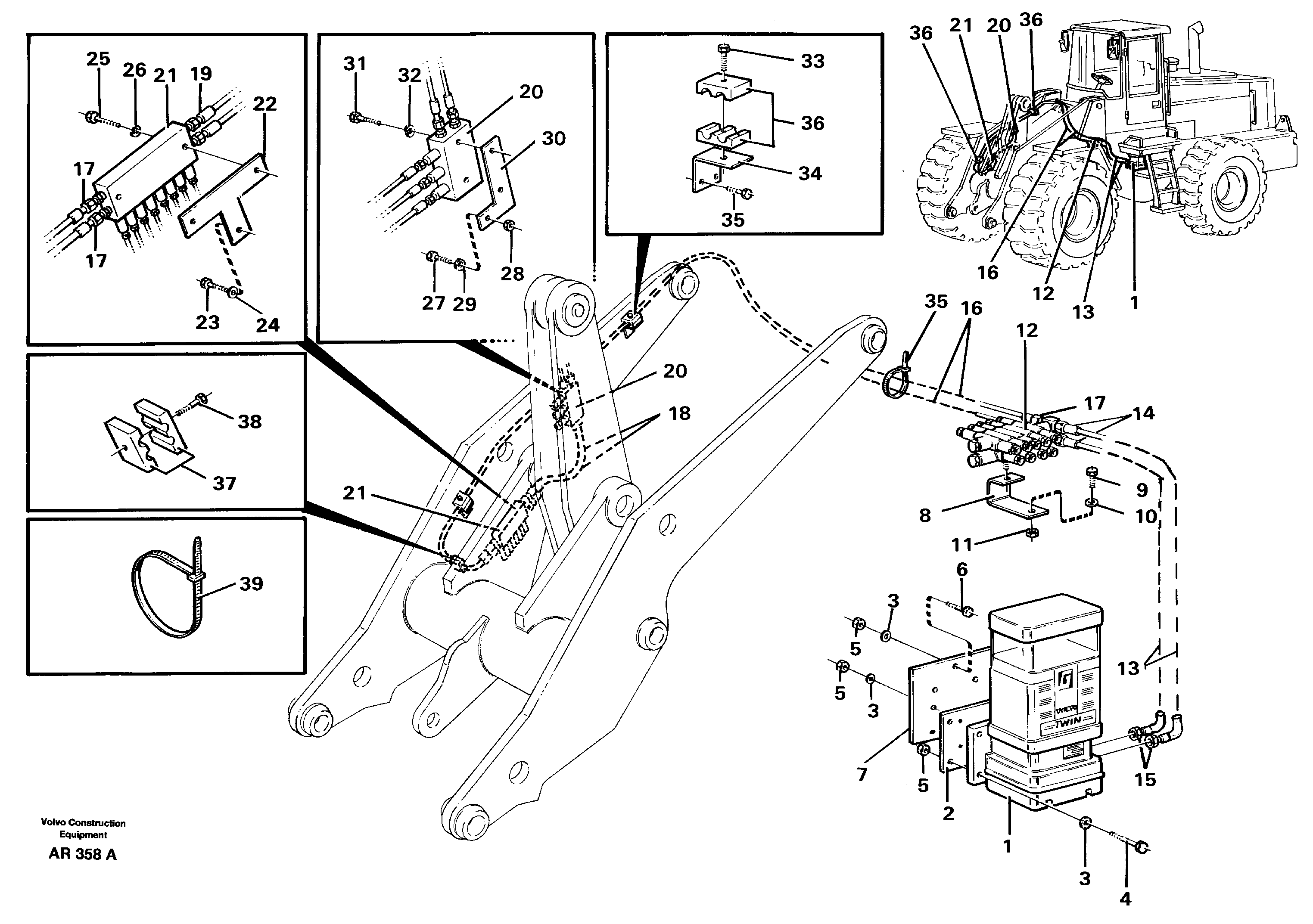 Central lubrication  92752 — volvo parts diagram