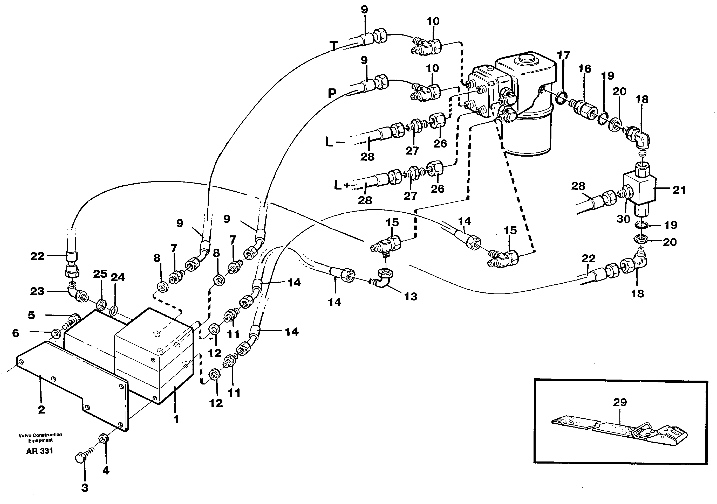 Comfort drive control  94608 — volvo parts diagram