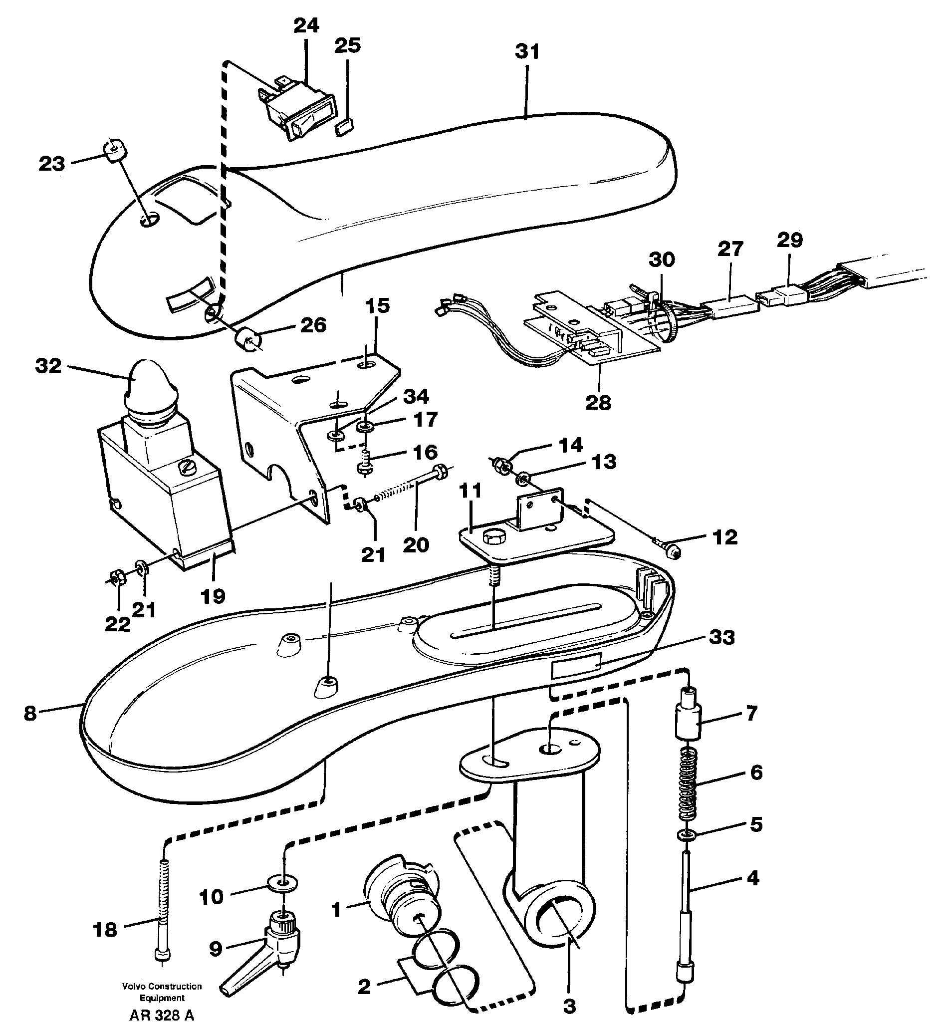 Armrest  94608 — volvo parts diagram