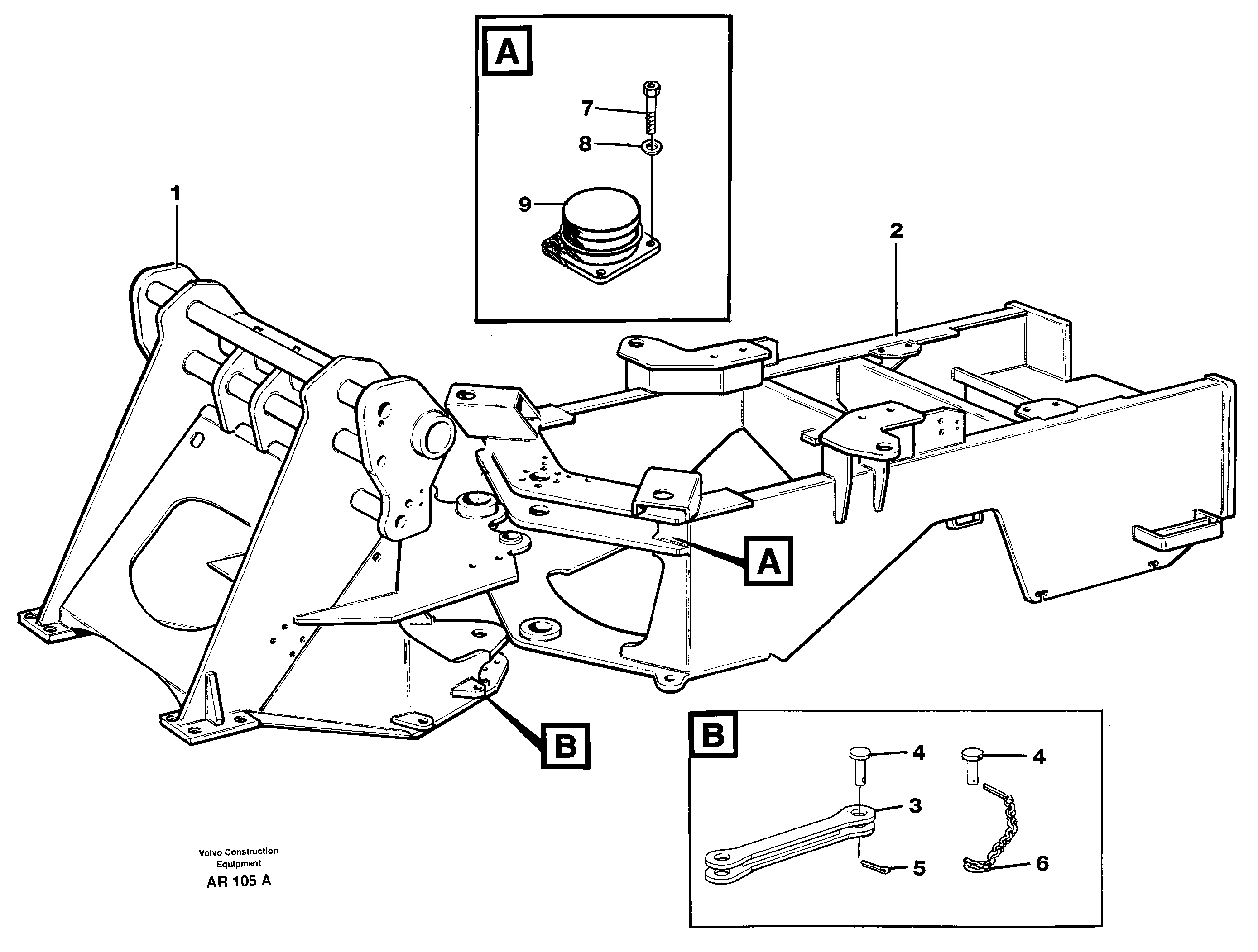 Frame — volvo parts diagram