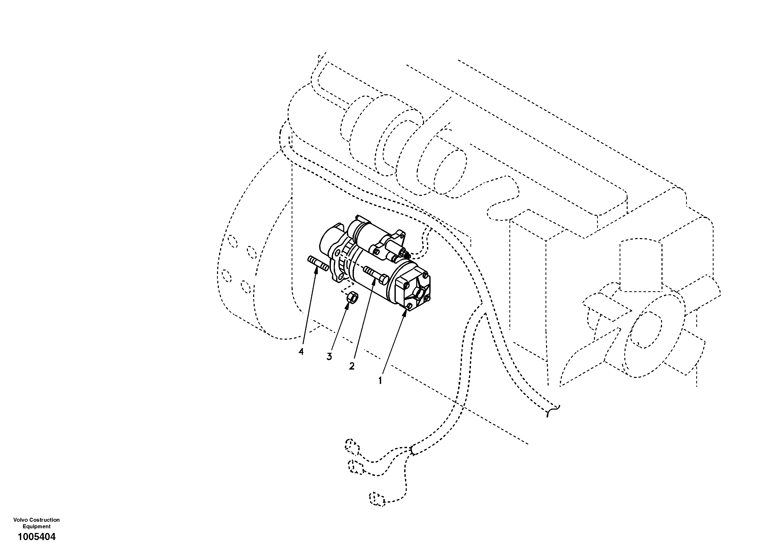 Starter motor, mounting — volvo parts diagram