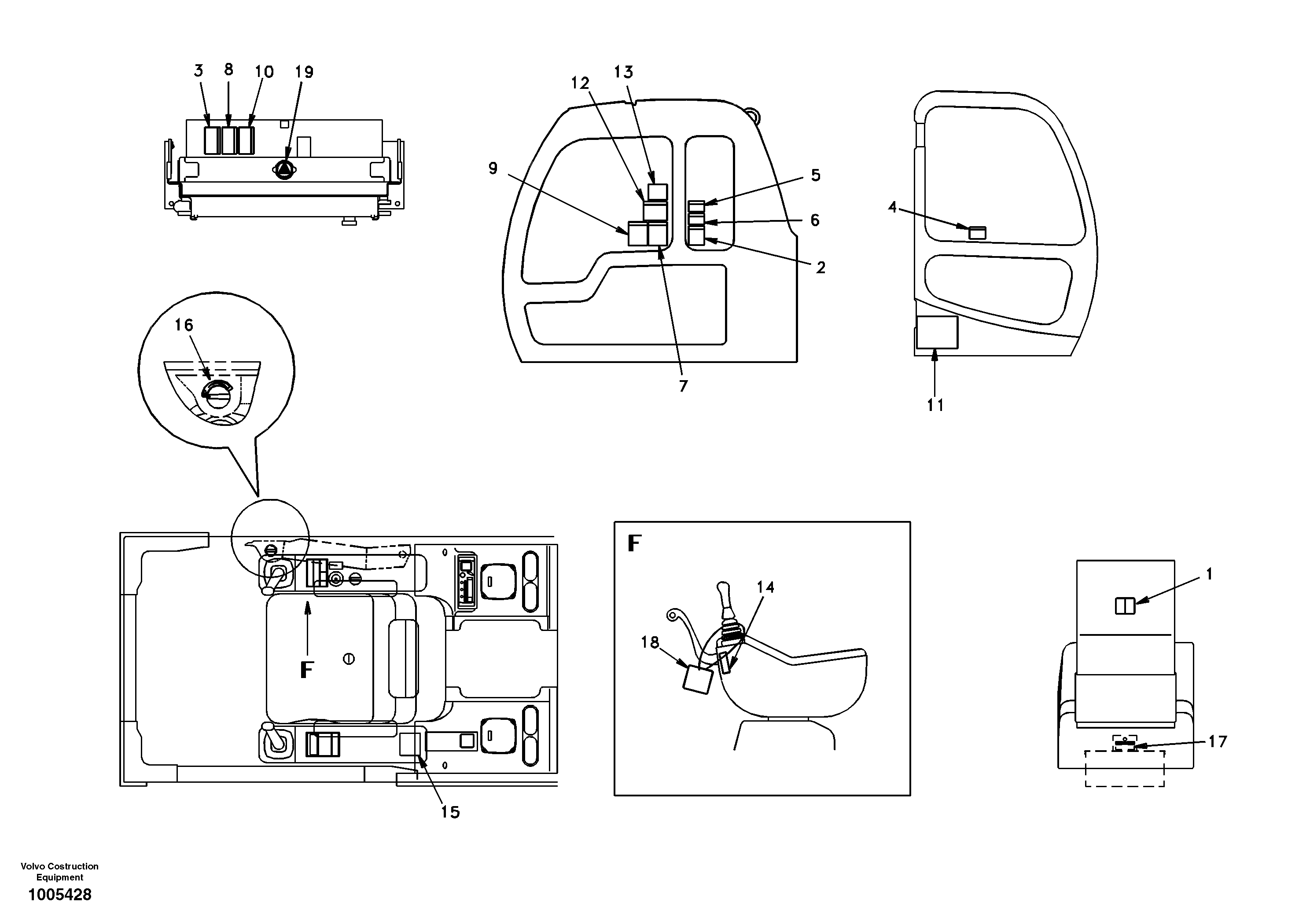 Decal, inner location — volvo parts diagram
