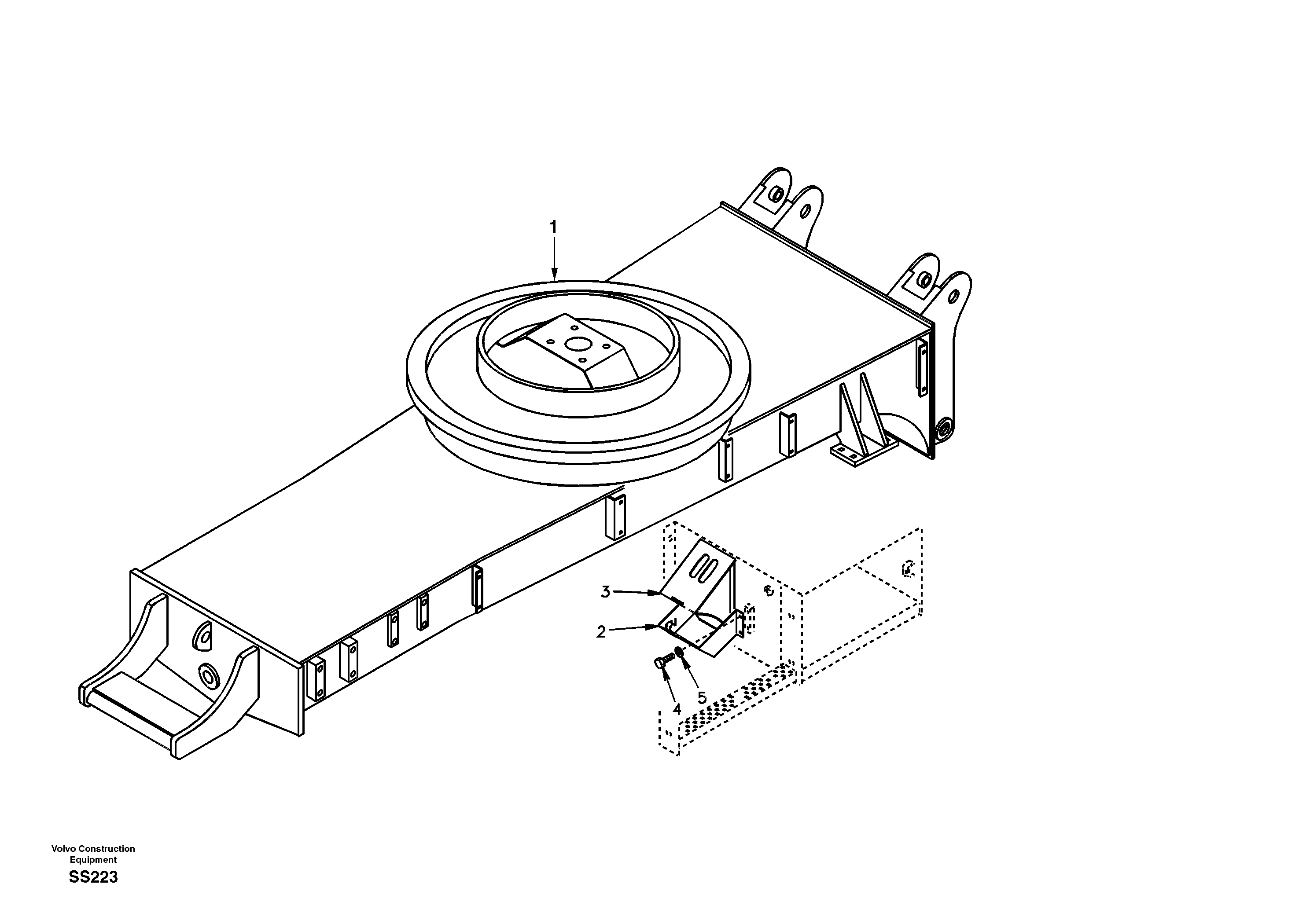 Undercarriage frame — volvo parts diagram