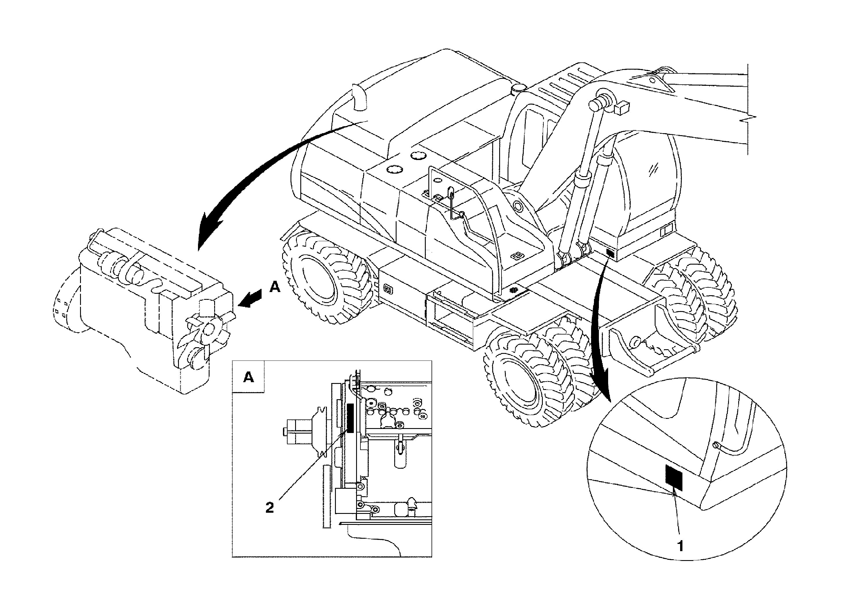 Product sign plate — volvo parts diagram