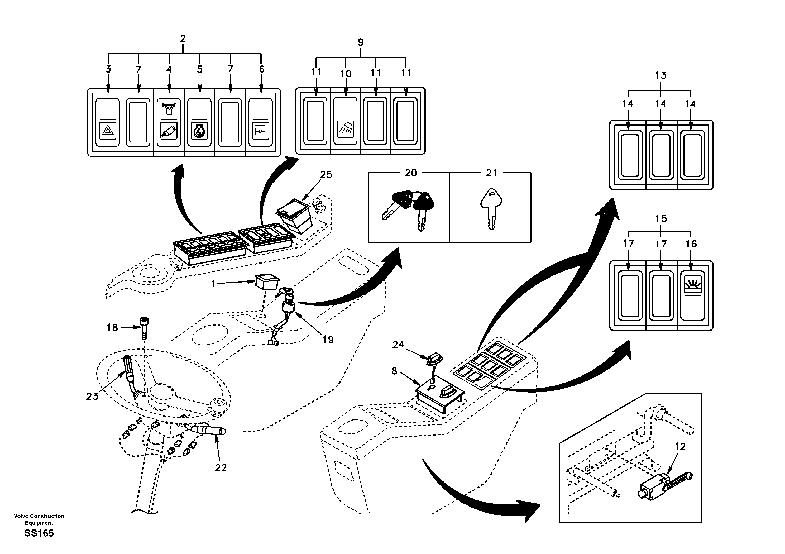 Switch — volvo parts diagram