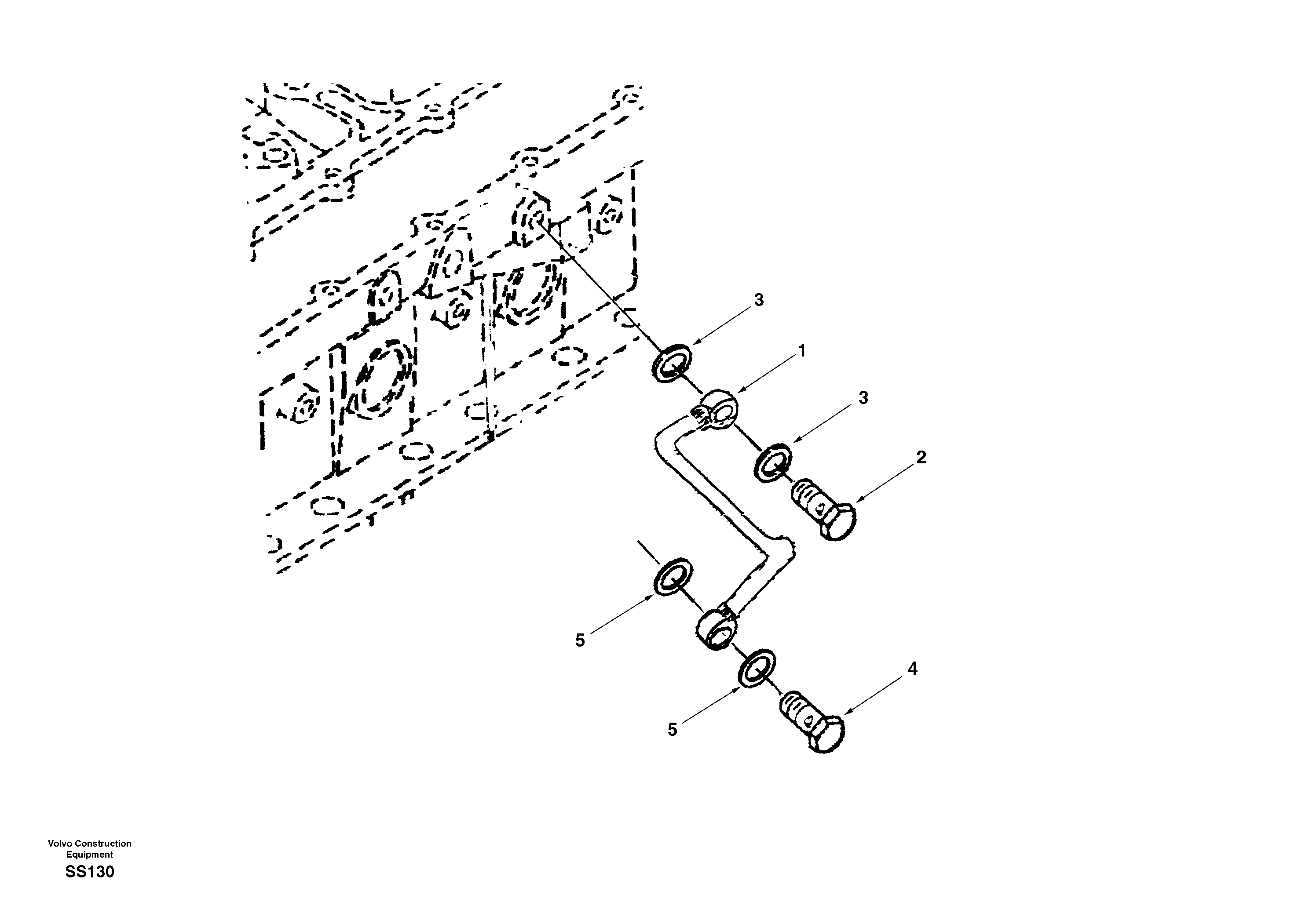 Fuel pipes, fuel injec.pump-fuel filter — volvo parts diagram