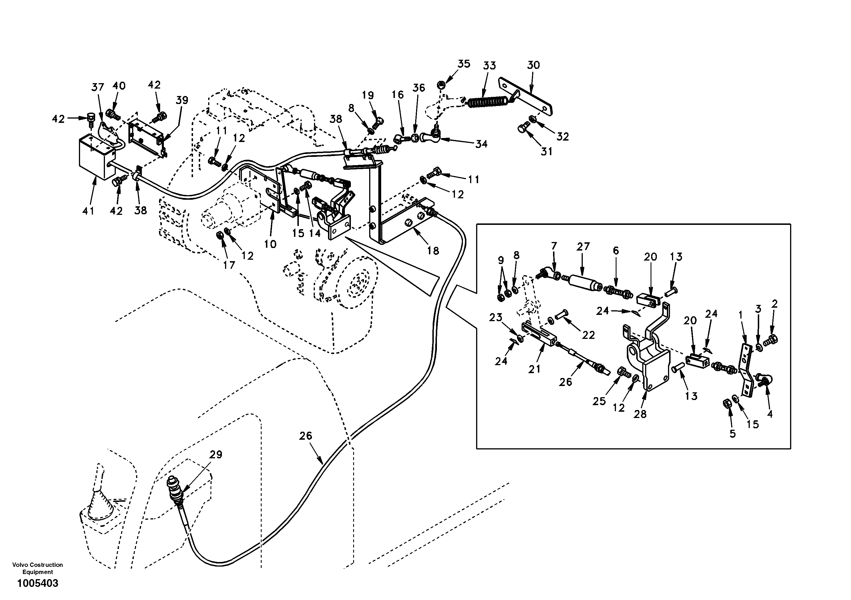 Speed control — volvo parts diagram