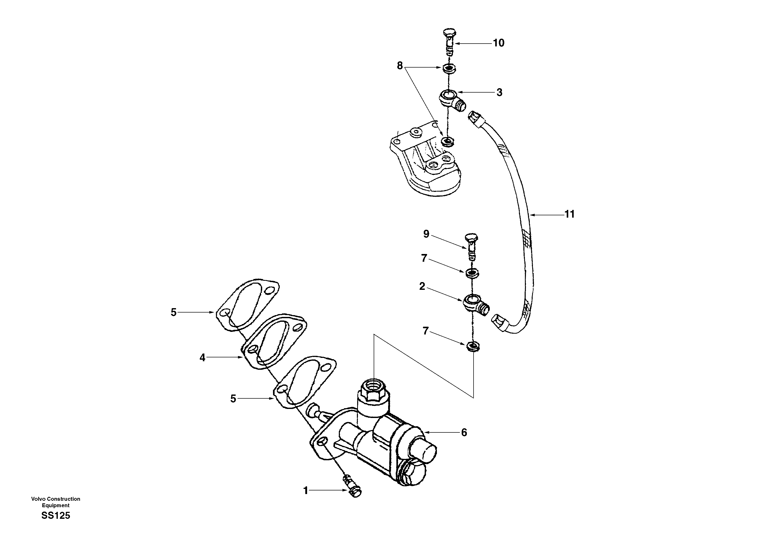 Fuel feed pump — volvo parts diagram