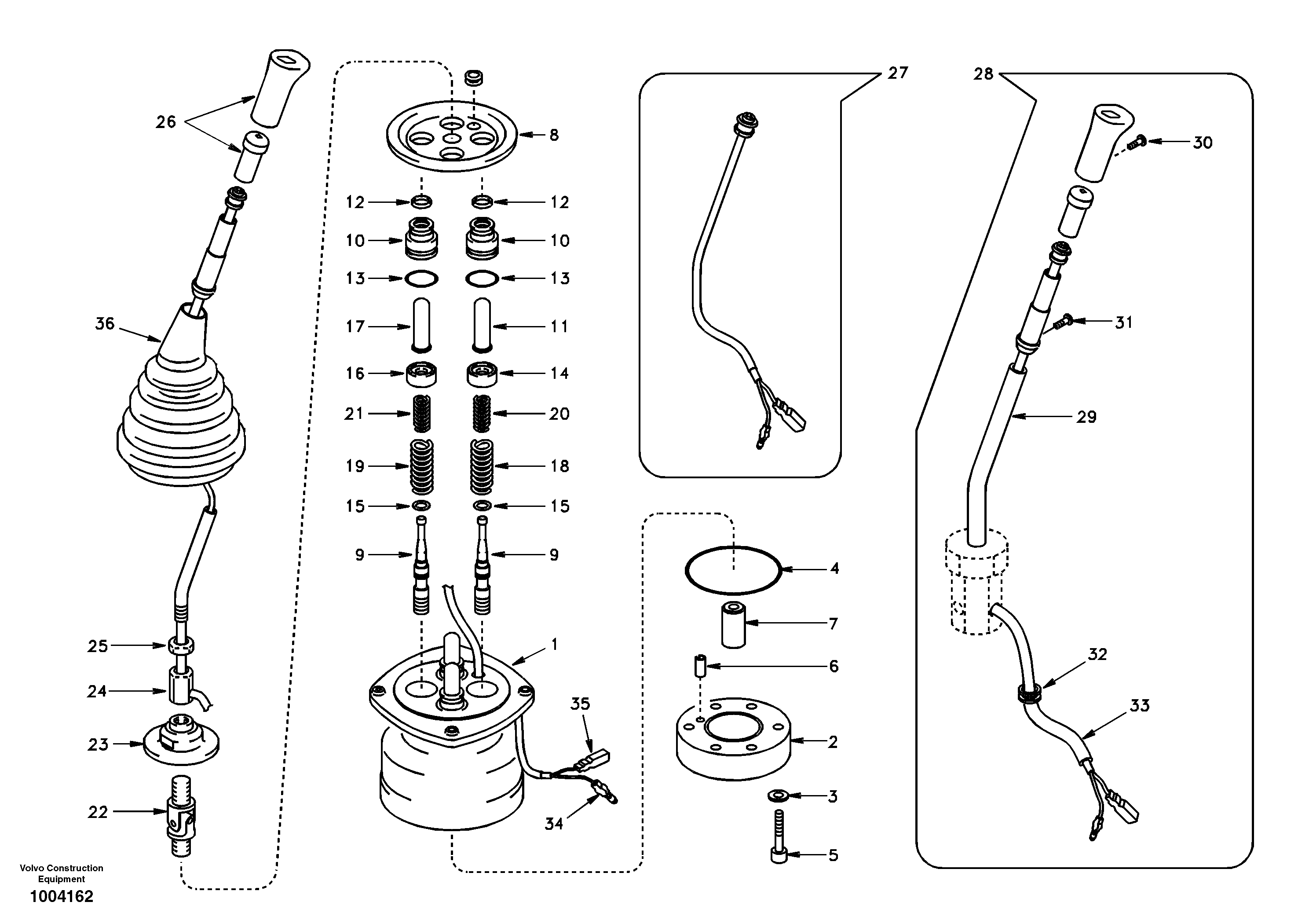 Servo system, remote control valve — volvo parts diagram