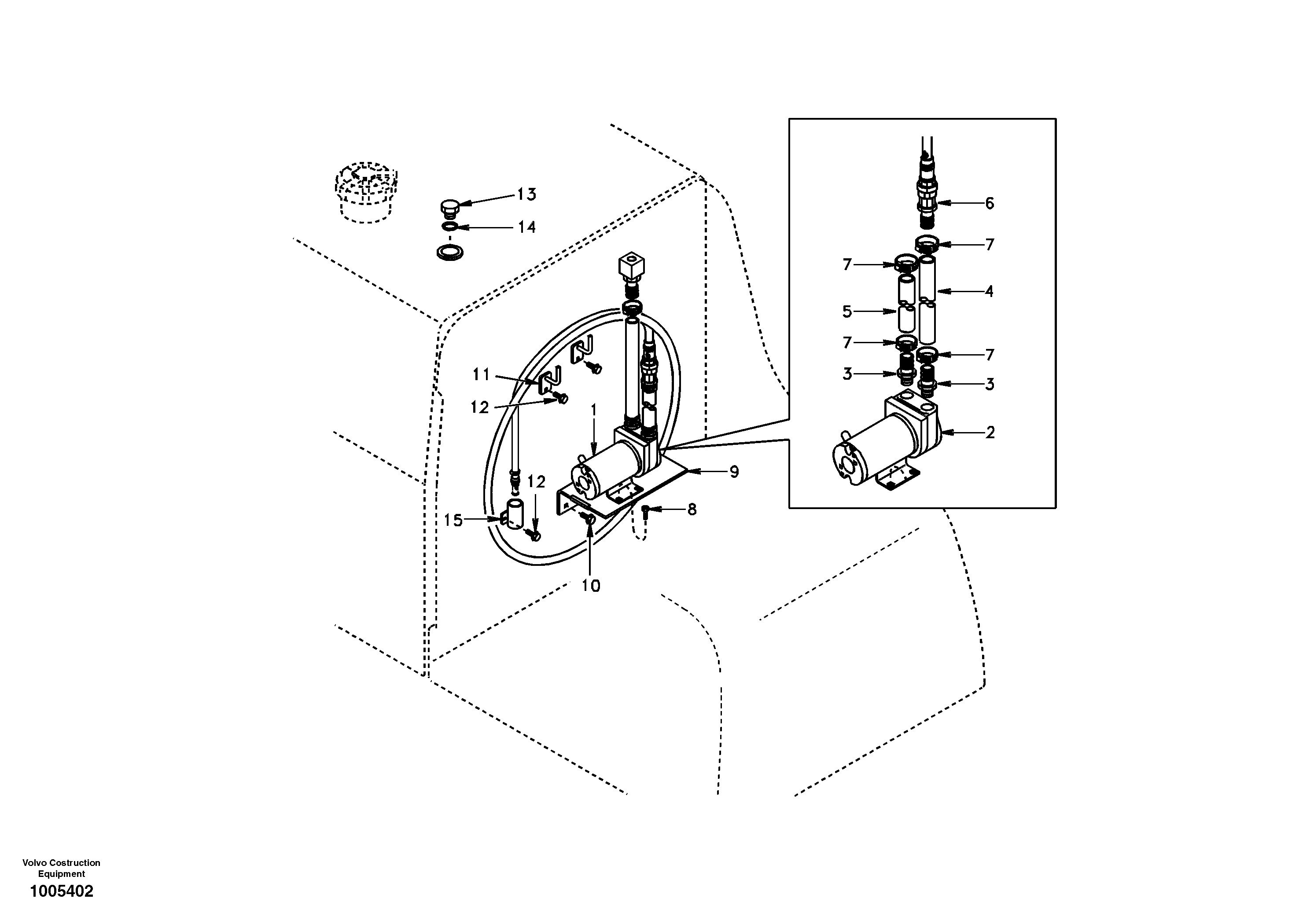Fuel filling pump — volvo parts diagram