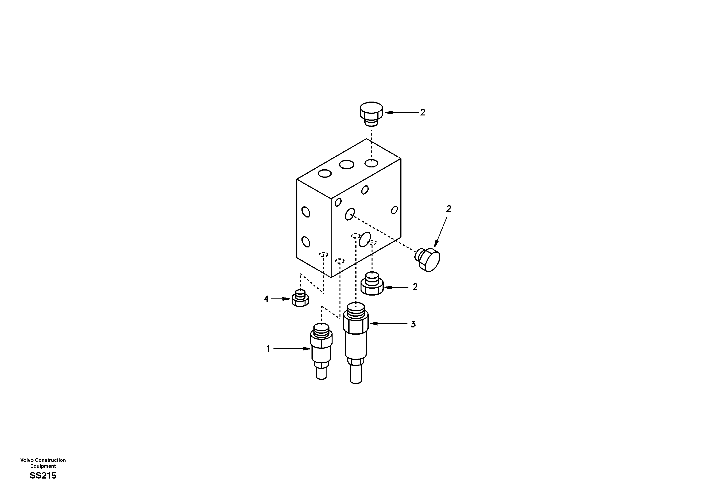 Hydraulic system, brake valve — volvo parts diagram