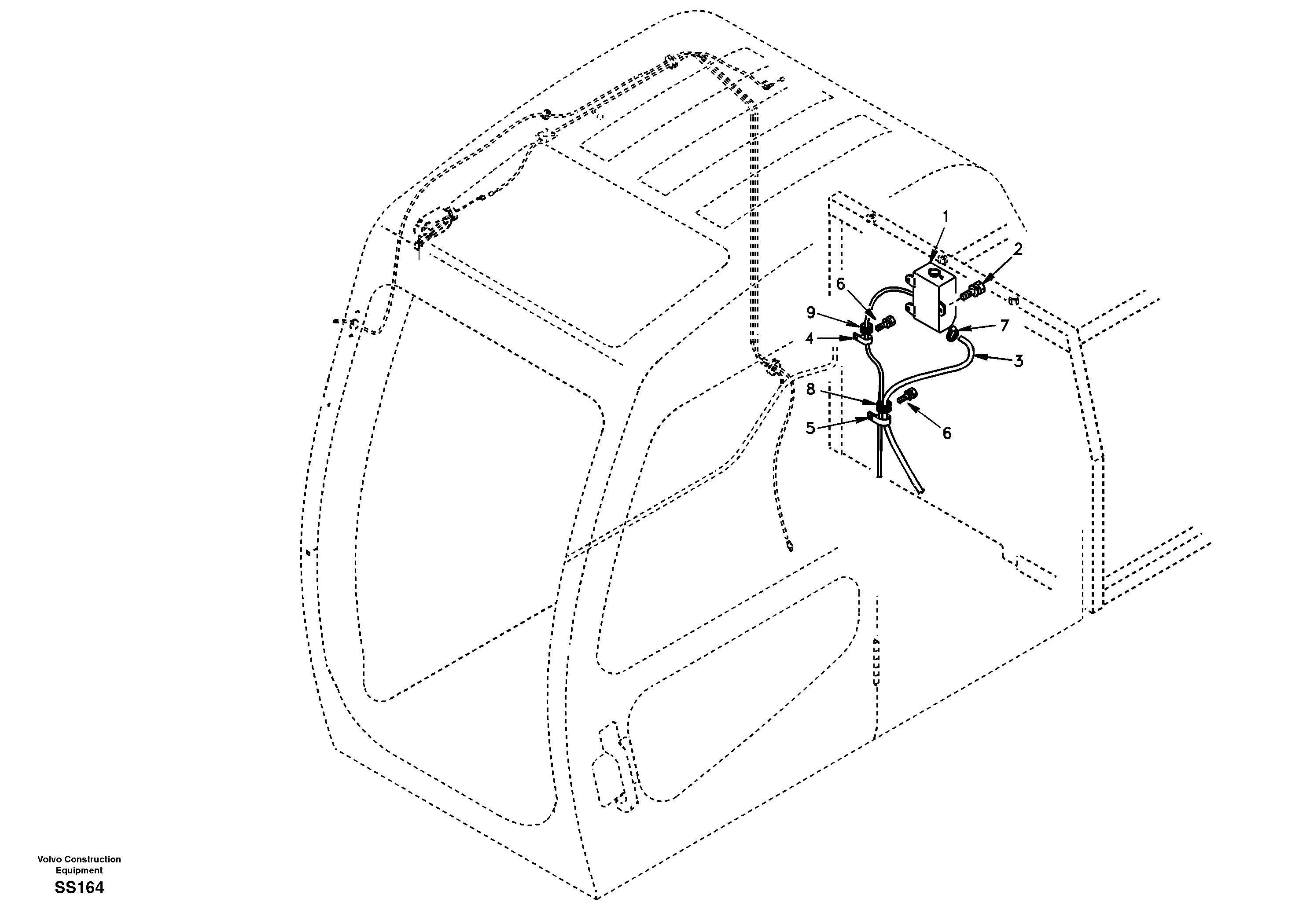 Windshield washer — volvo parts diagram