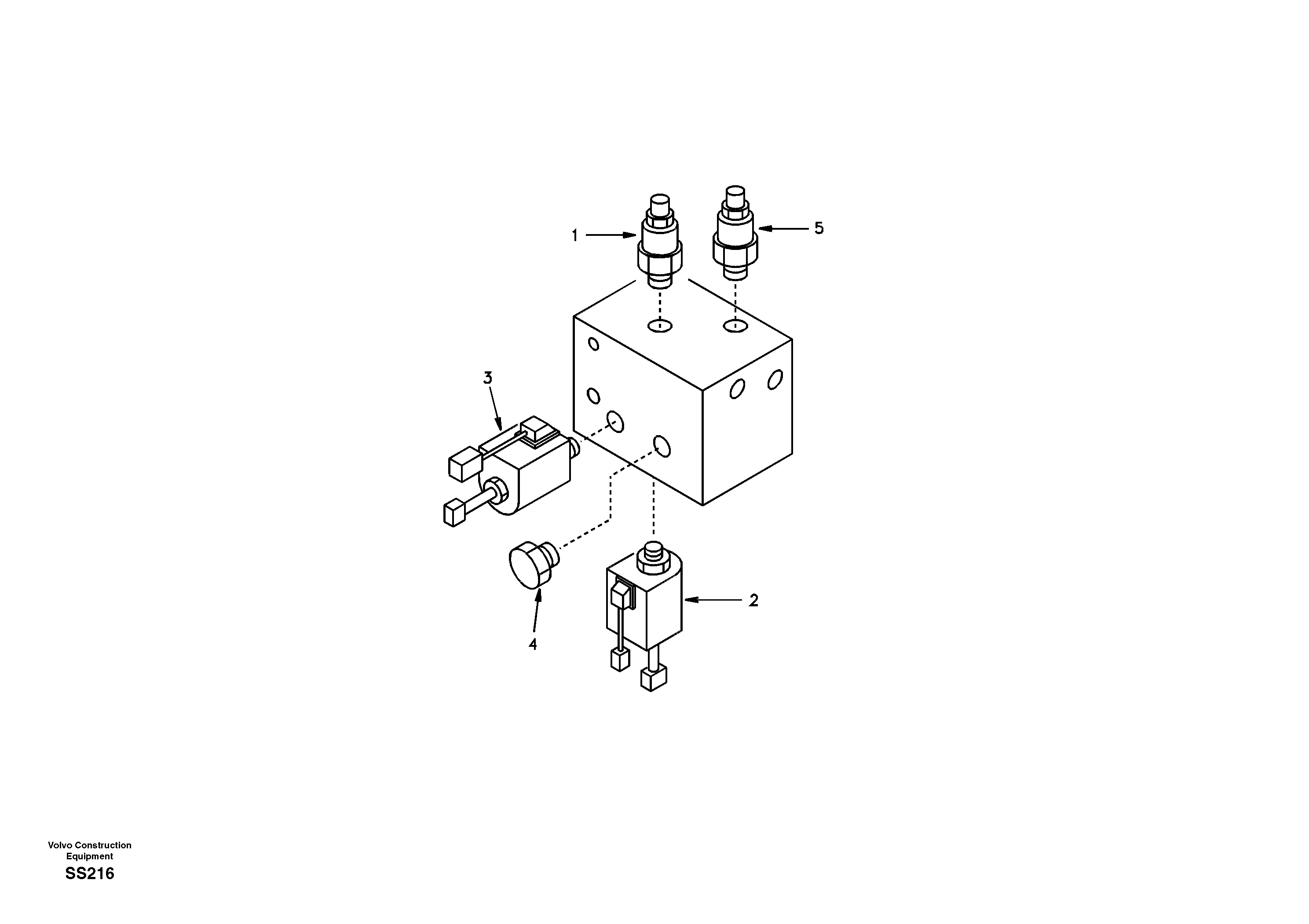 Hydraulic system, brake valve — volvo parts diagram