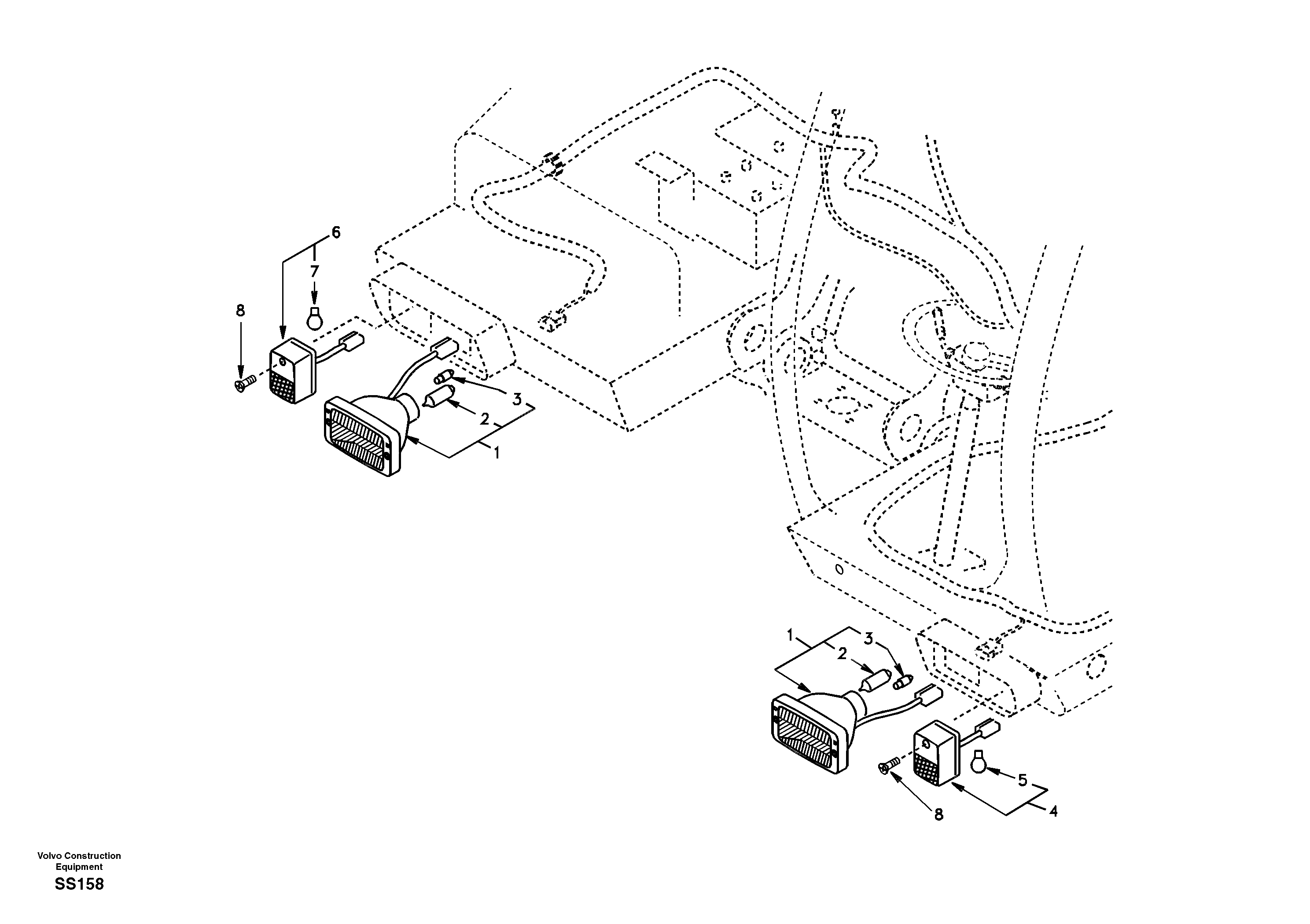 Lighting, front — volvo parts diagram