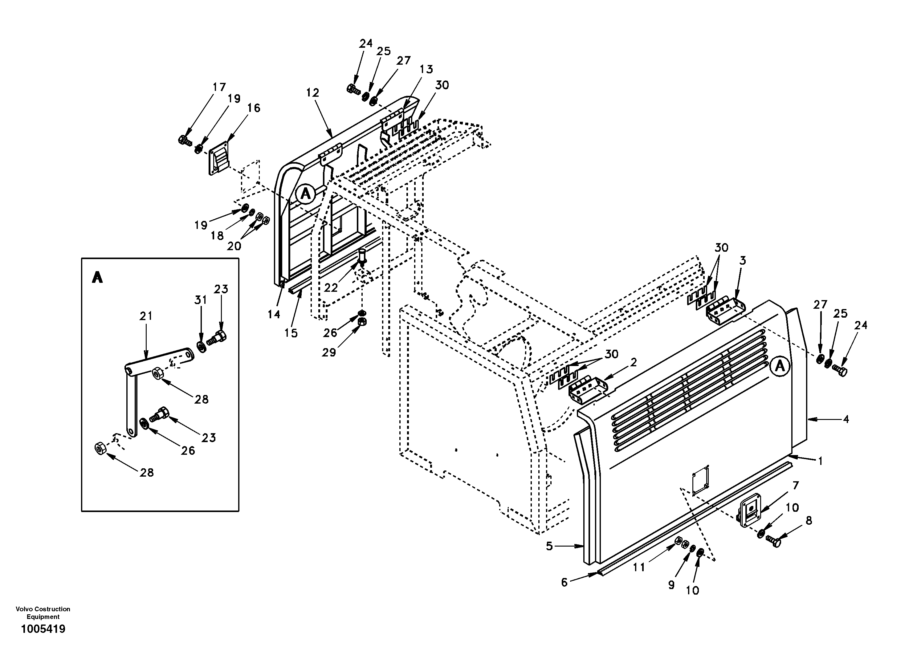 Door, side — volvo parts diagram