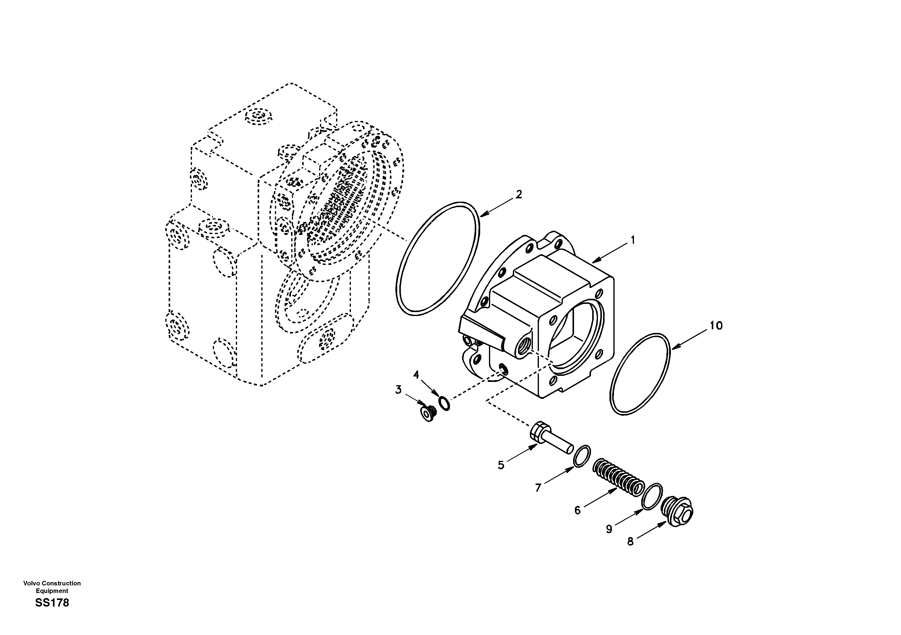 Input shaft, housing — volvo parts diagram