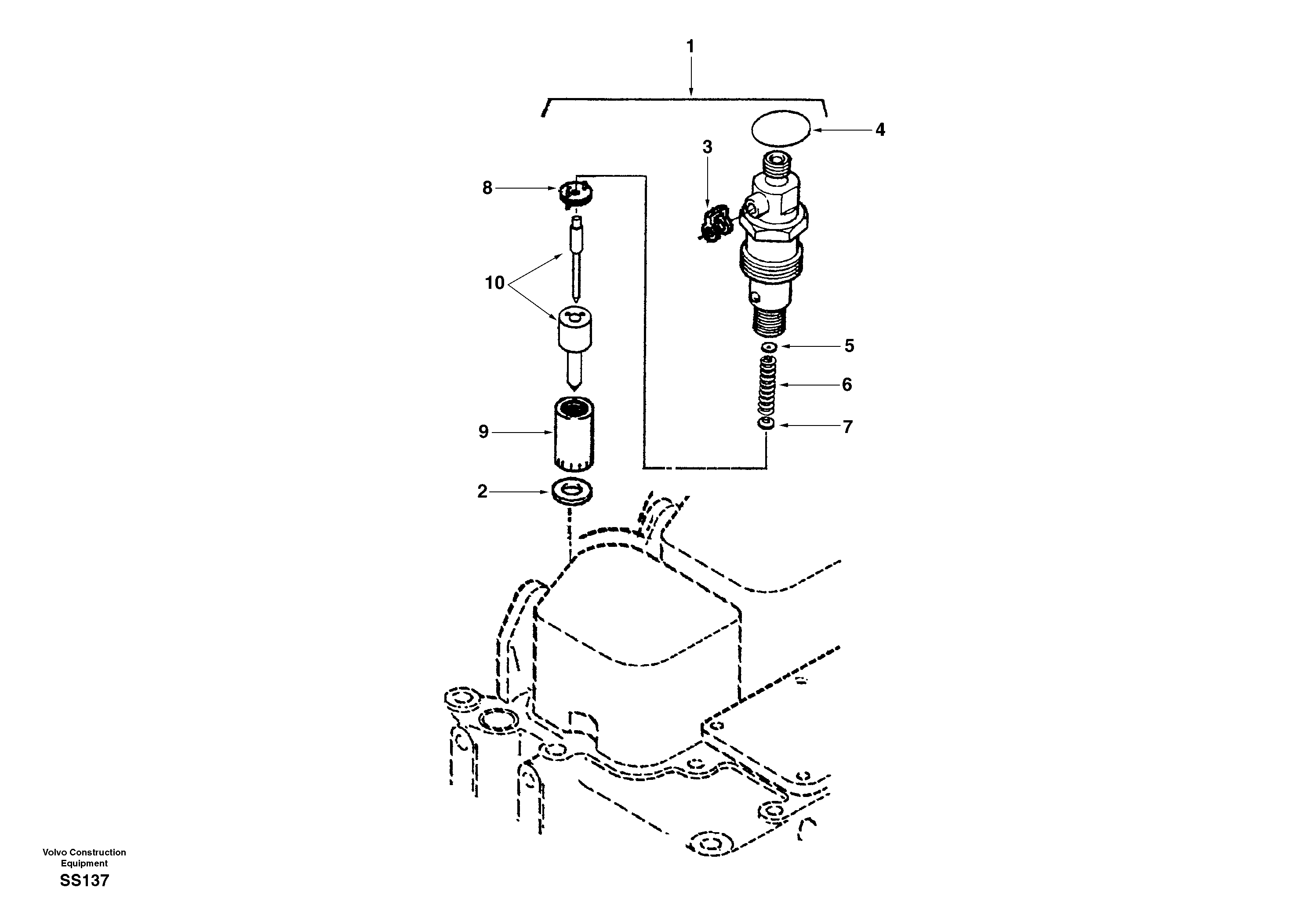 Injector — volvo parts diagram