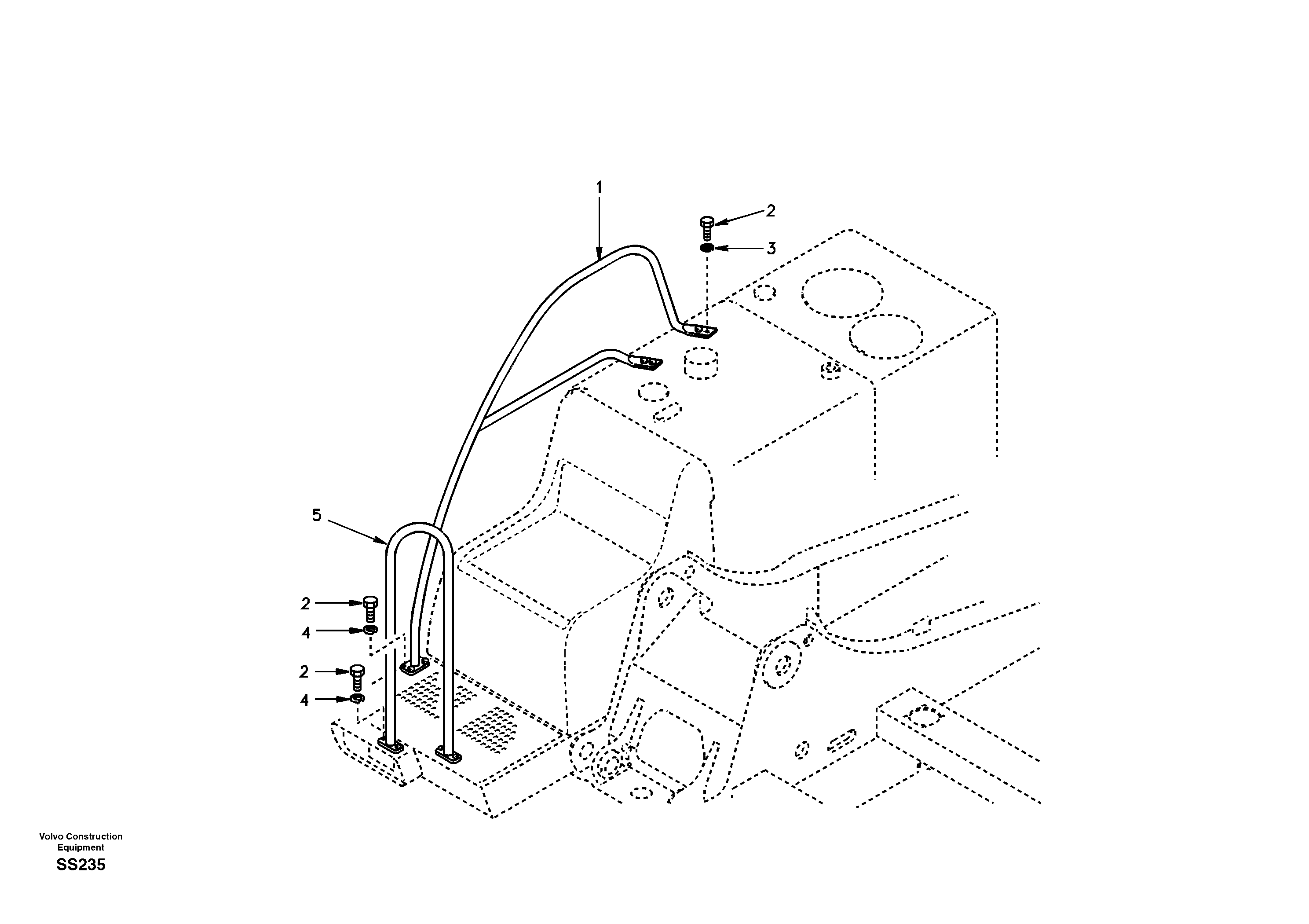 Handrail — volvo parts diagram