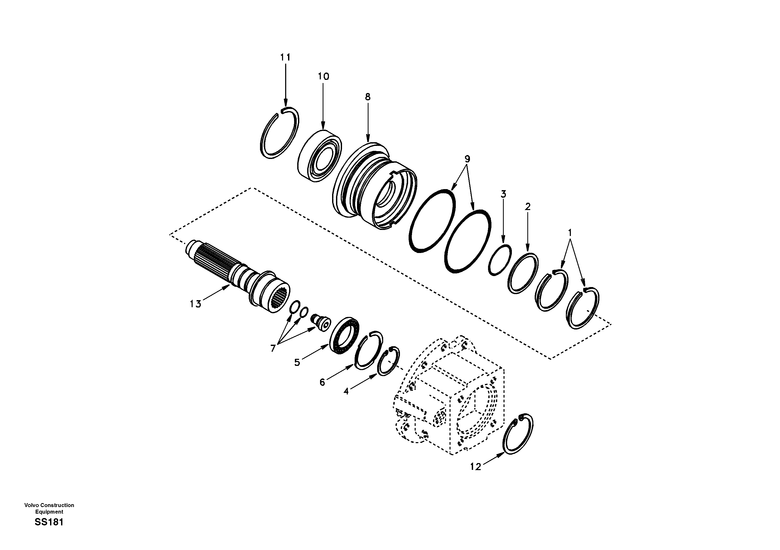 Input shaft — volvo parts diagram