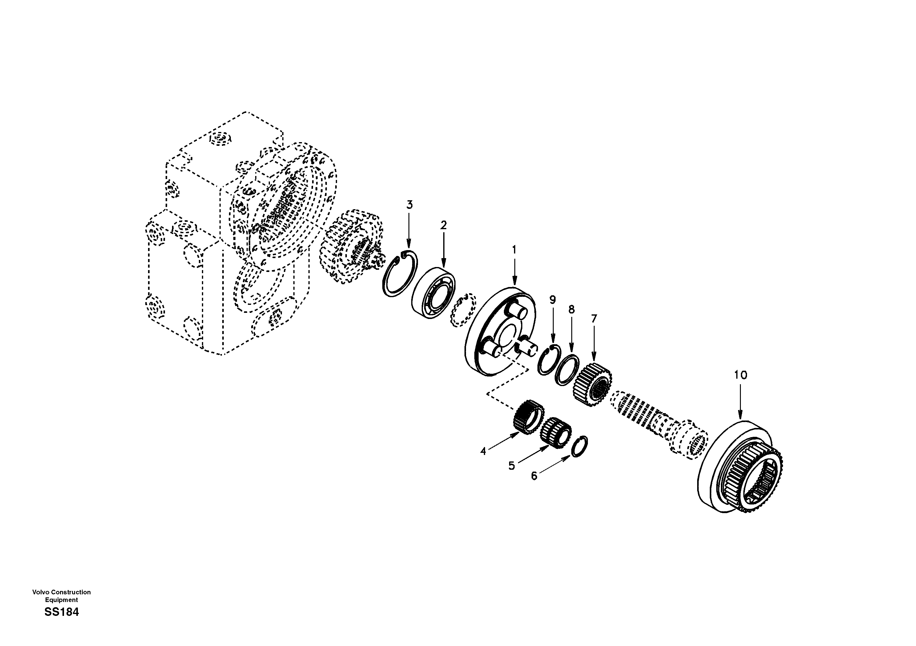 Planetary drive — volvo parts diagram