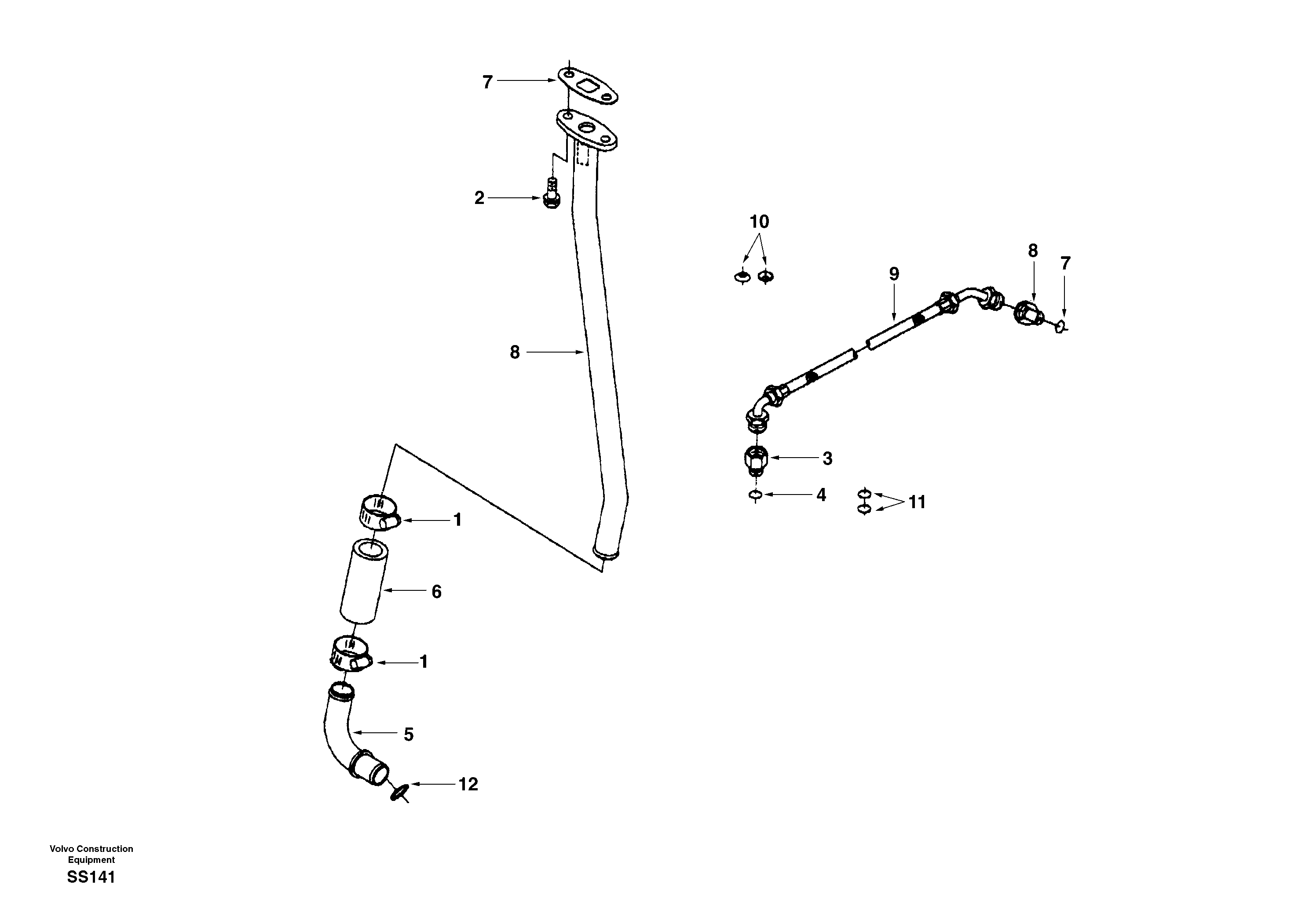 Turbocharger, plumbing — volvo parts diagram