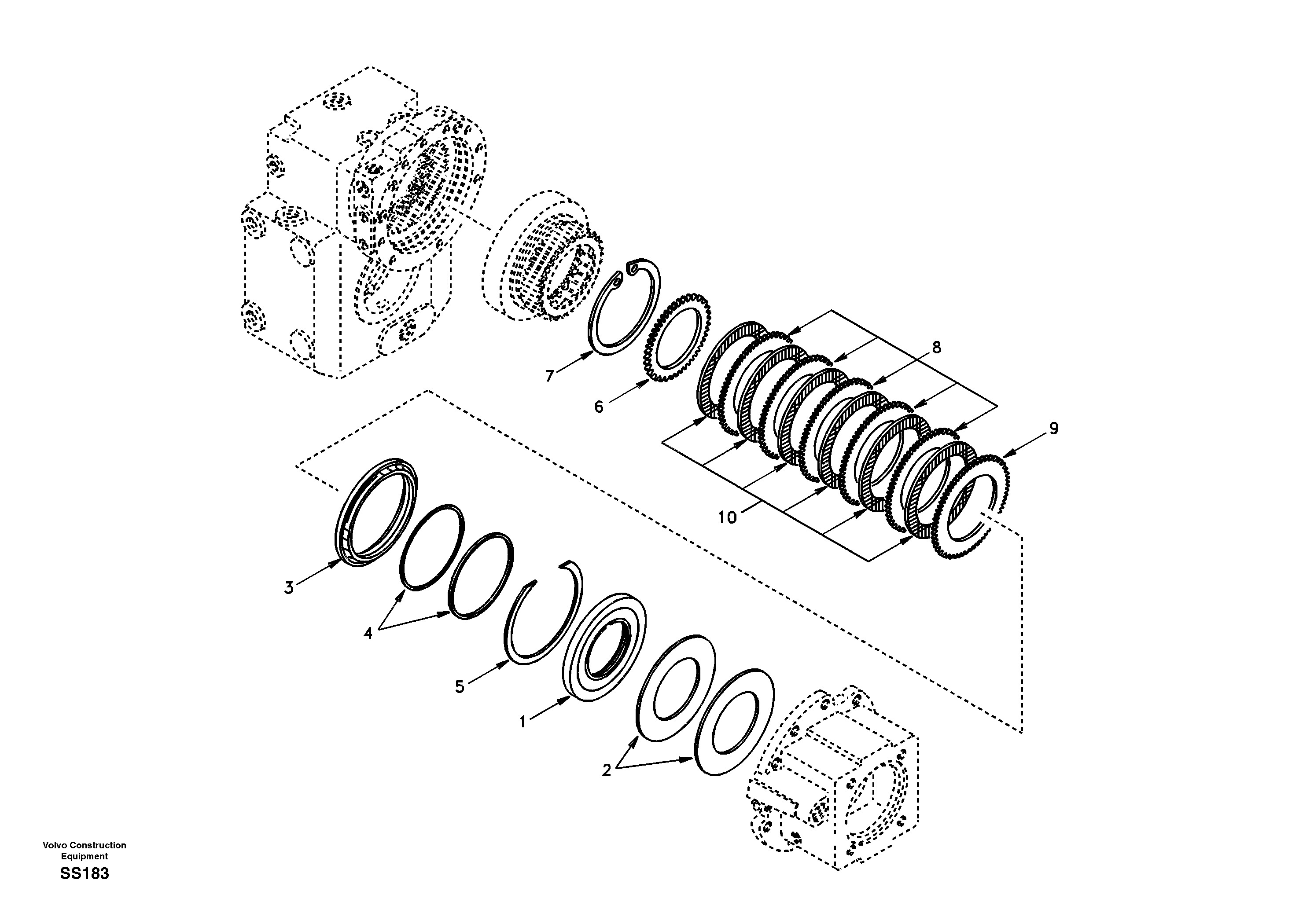 Disc brake — volvo parts diagram