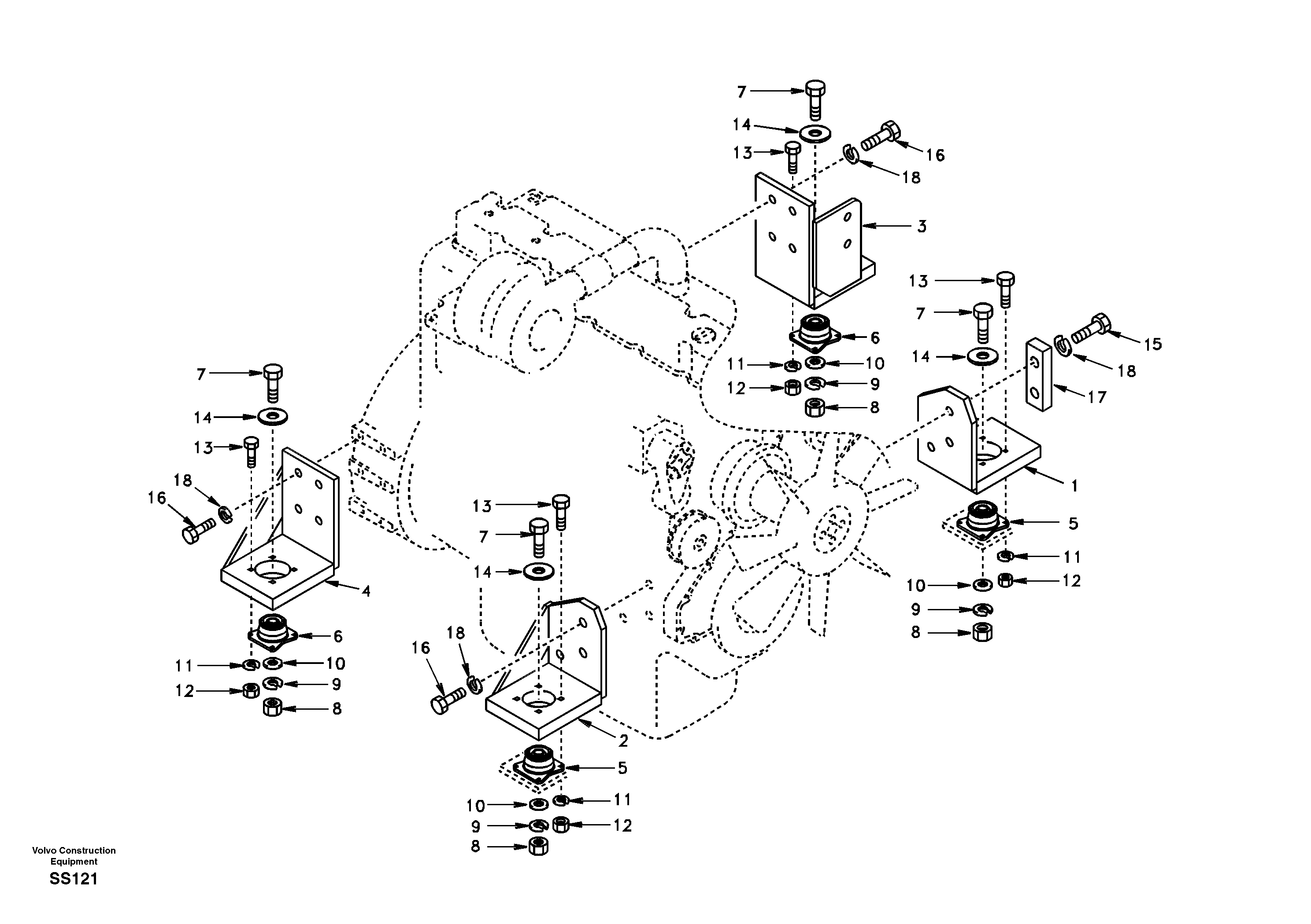 Engine mount — volvo parts diagram