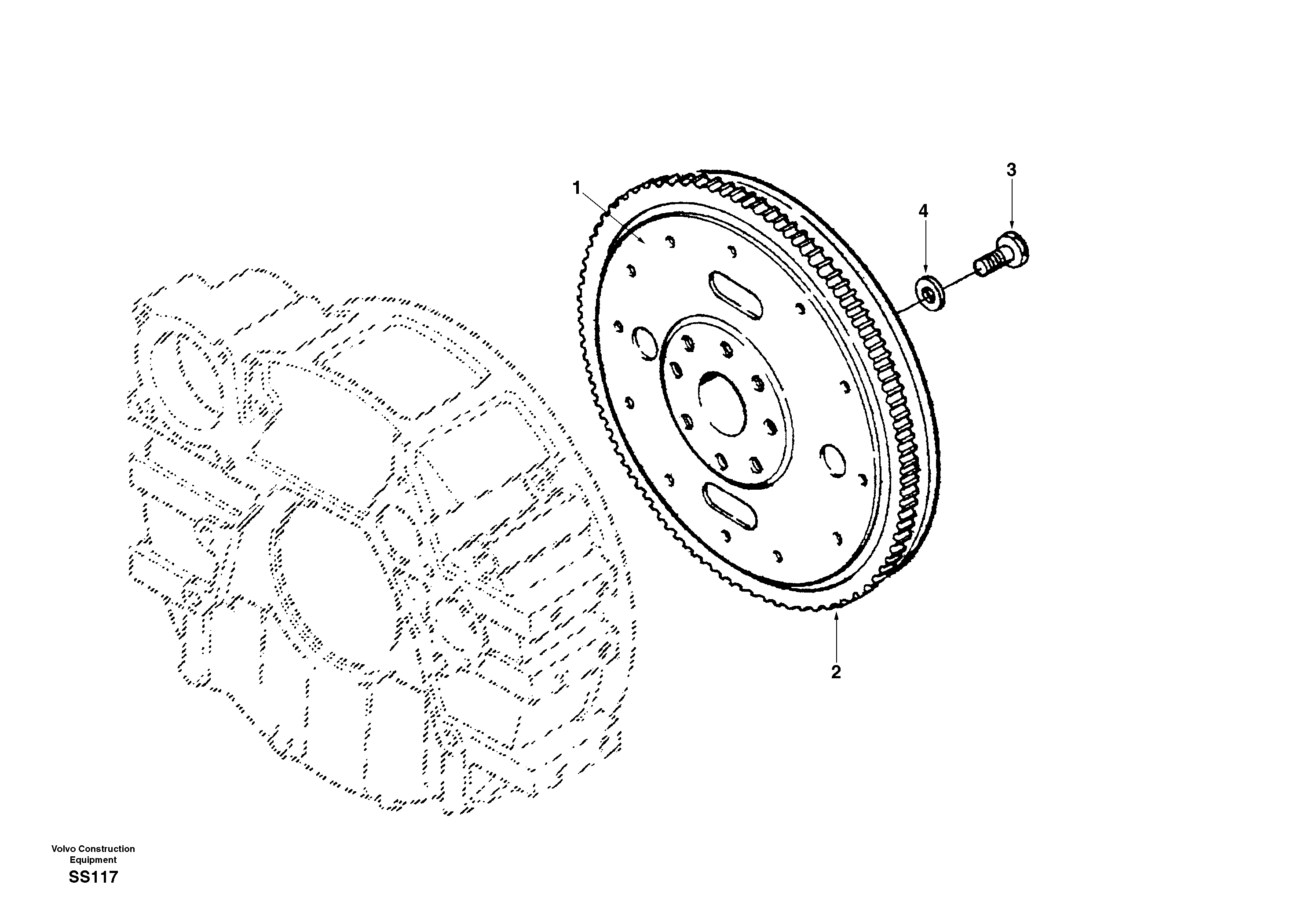 Flywheel — volvo parts diagram