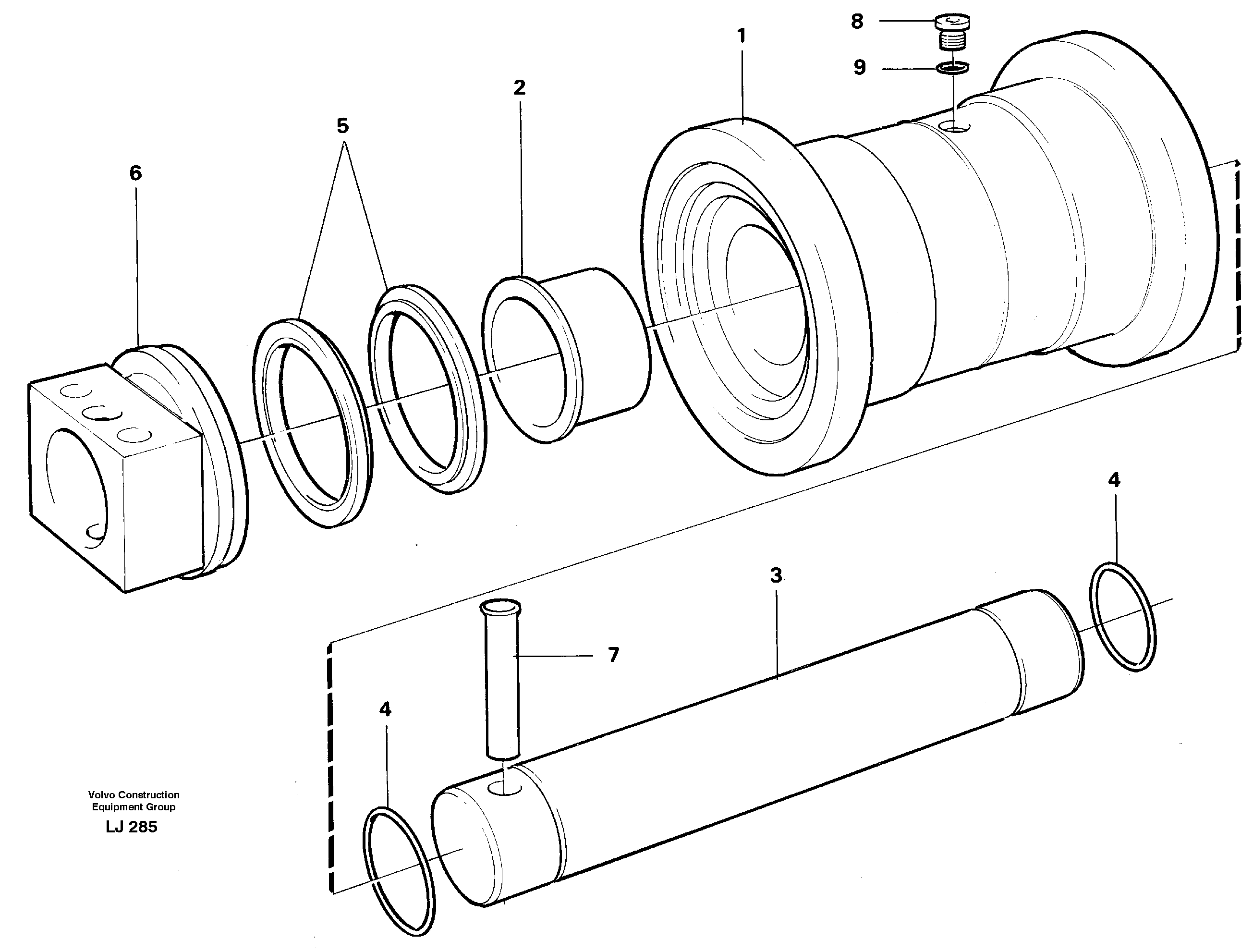 Bottom roller — volvo parts diagram