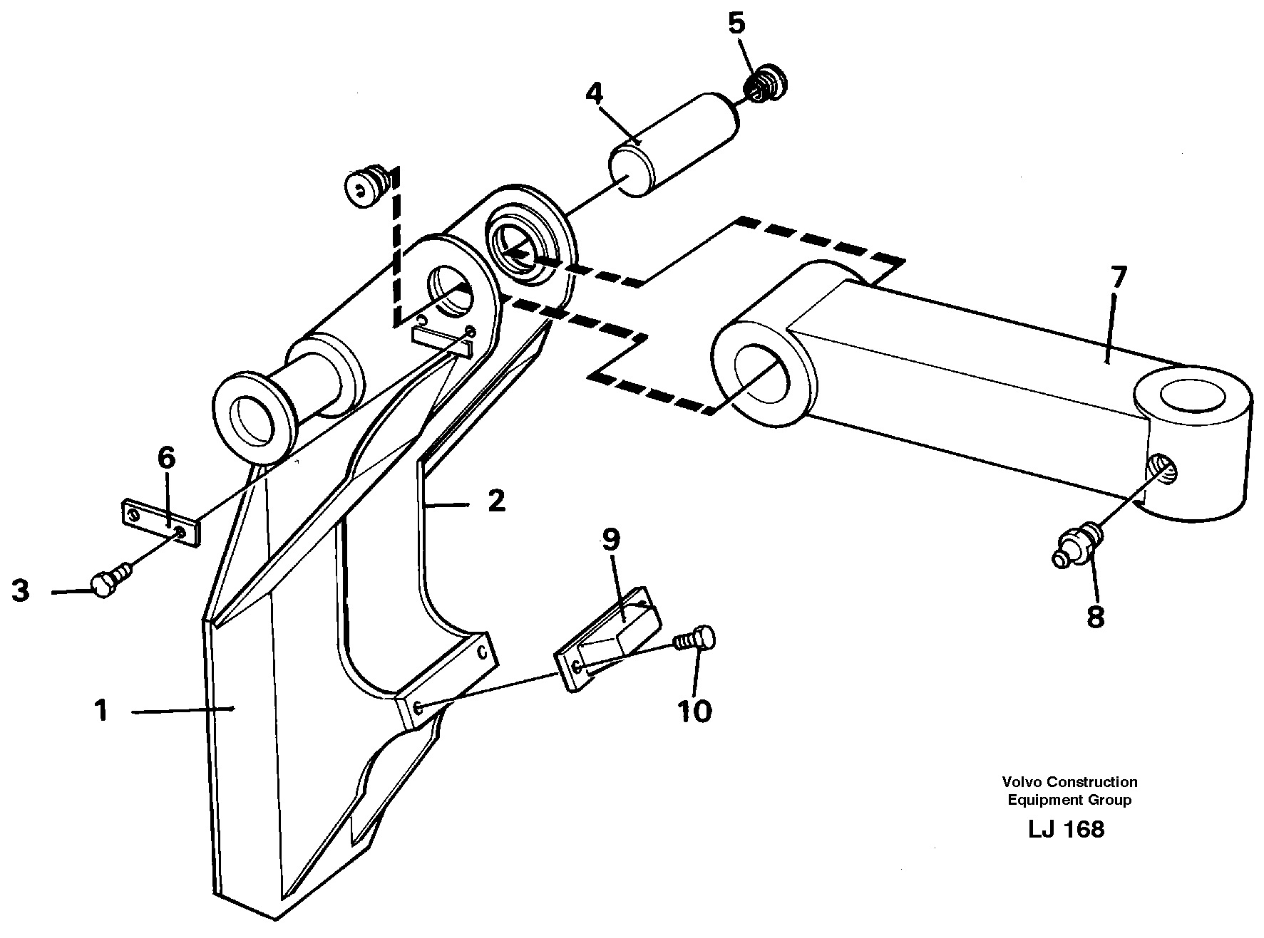 Clamshell rest  14259252 — volvo parts diagram