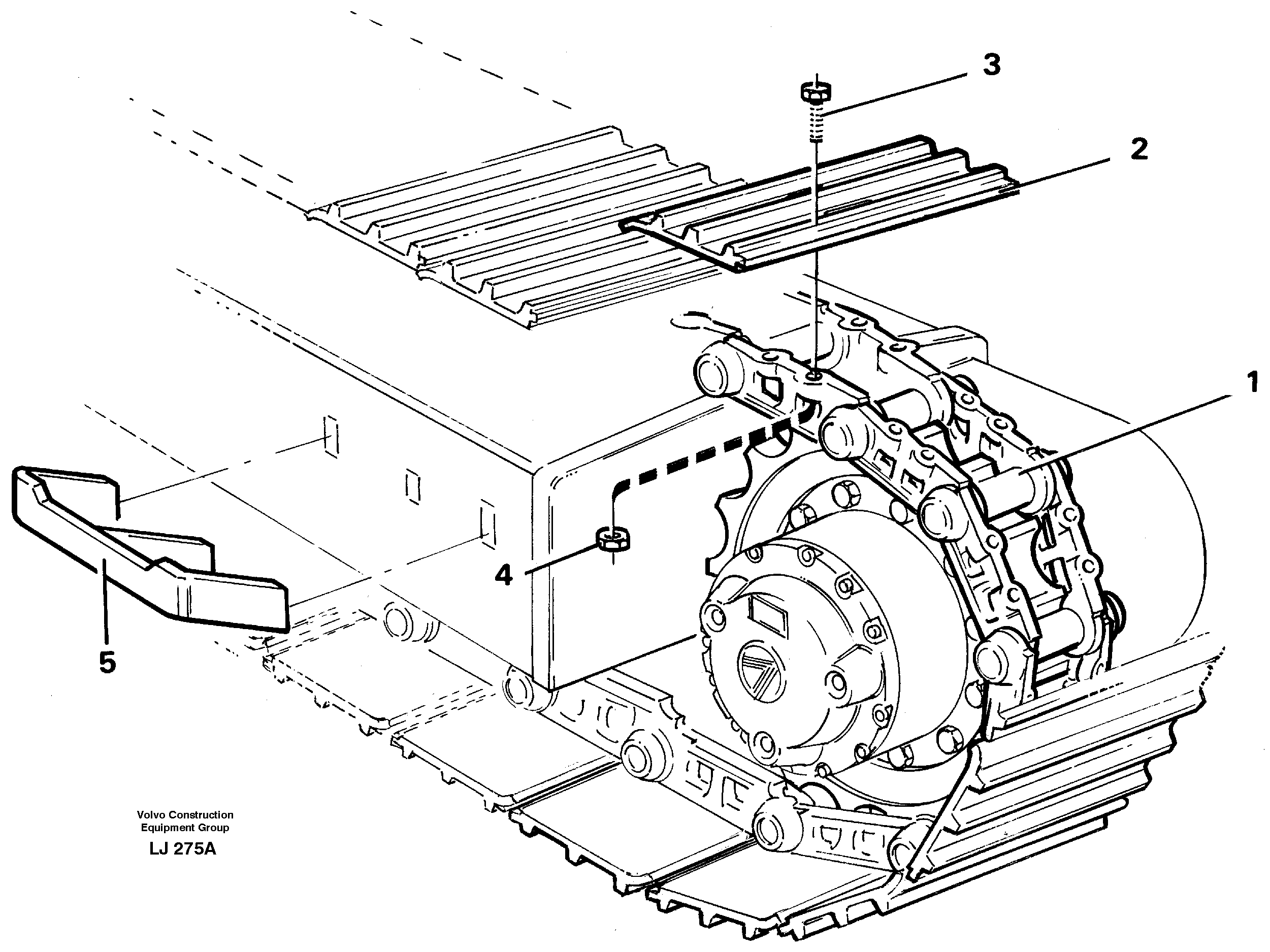 Track assembly. — volvo parts diagram