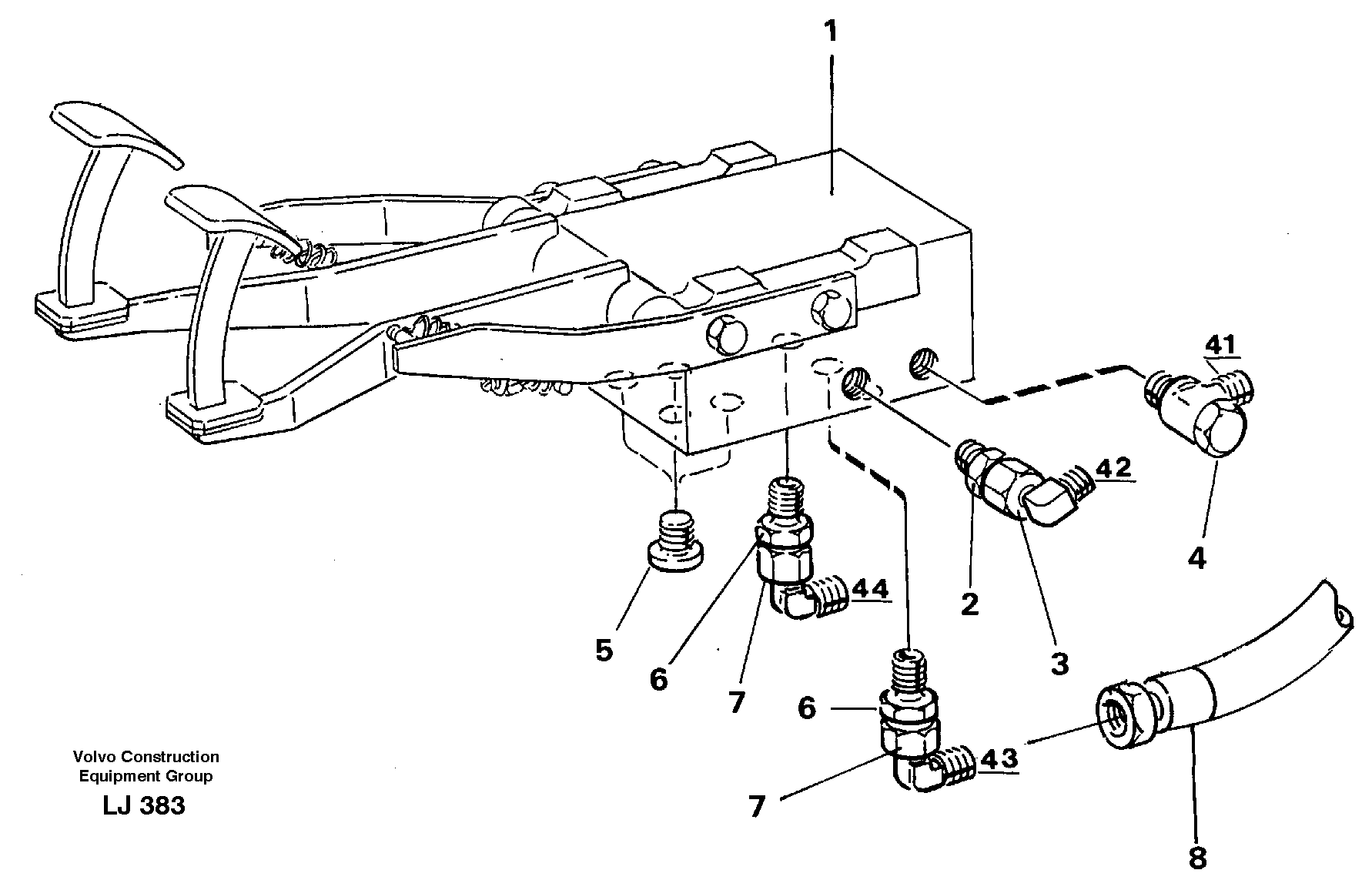 Pedal valve — volvo parts diagram