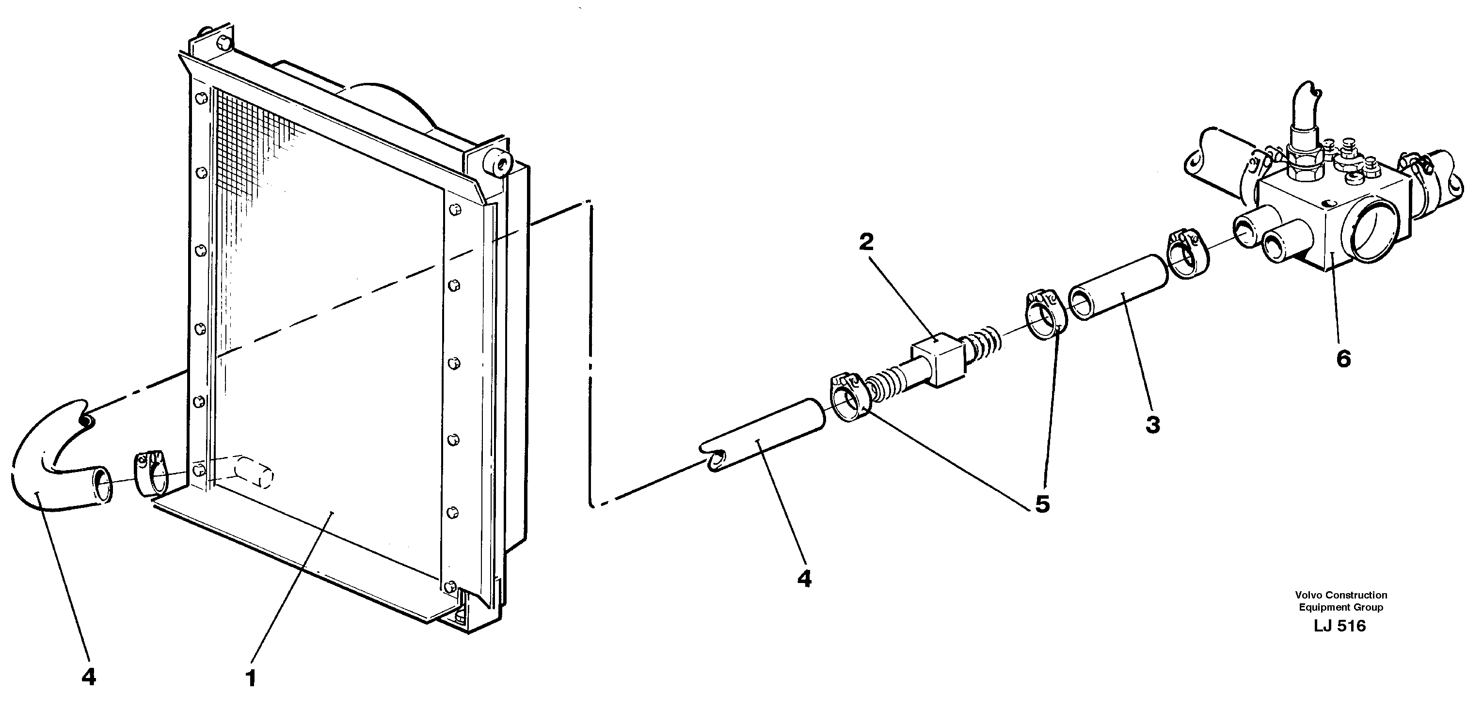 Thermostat kit  14341442 — volvo parts diagram