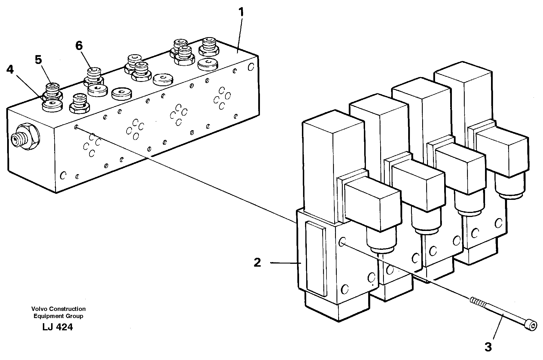 Extra valve block — volvo parts diagram