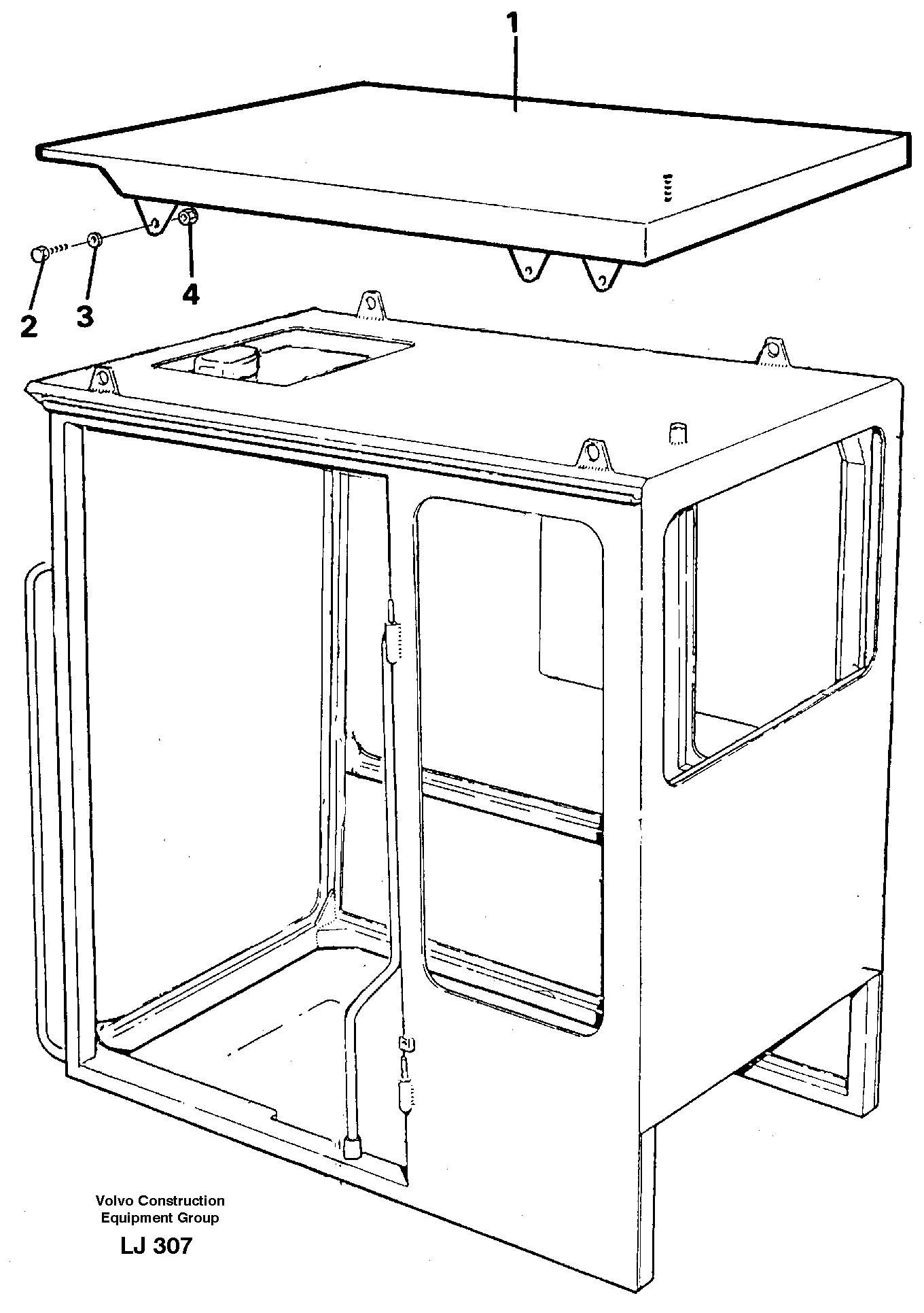 Tropic roof  14244816 — volvo parts diagram