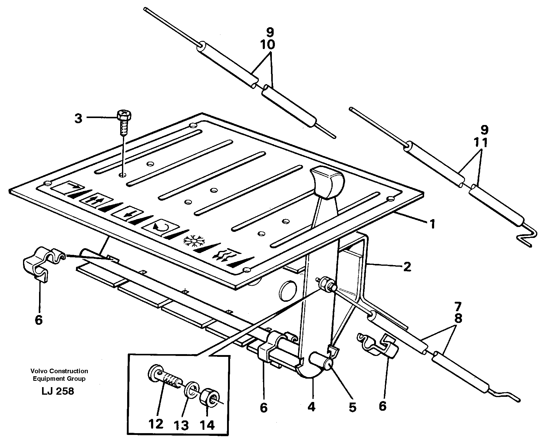 Heater control — volvo parts diagram